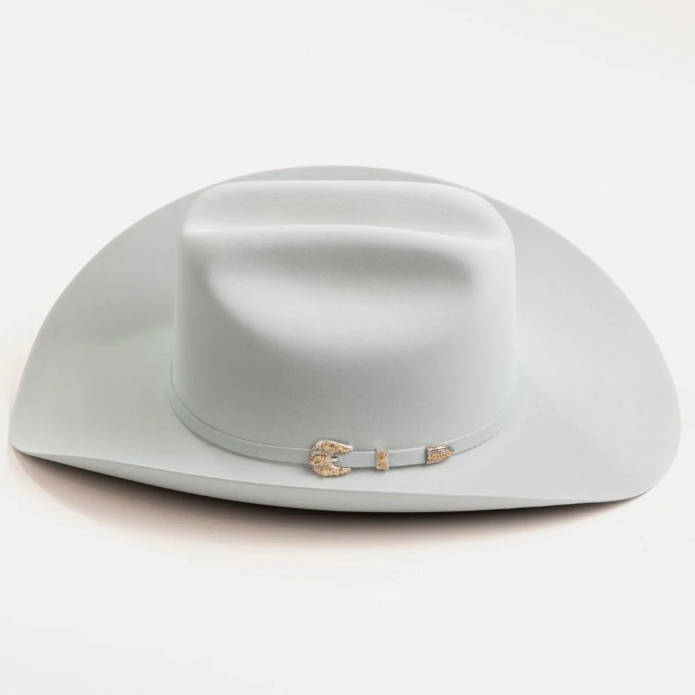 1000X Imperial Platinum Larry Mahans Fur Felt Hat - Image 4