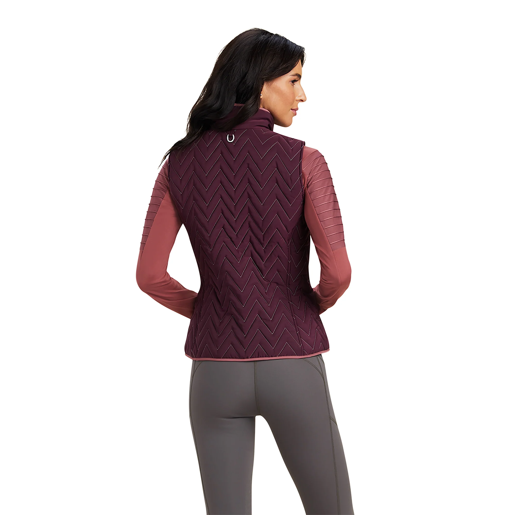 Women Ariat Vest Ashley Mulberry Bro 10041284 - Image 2