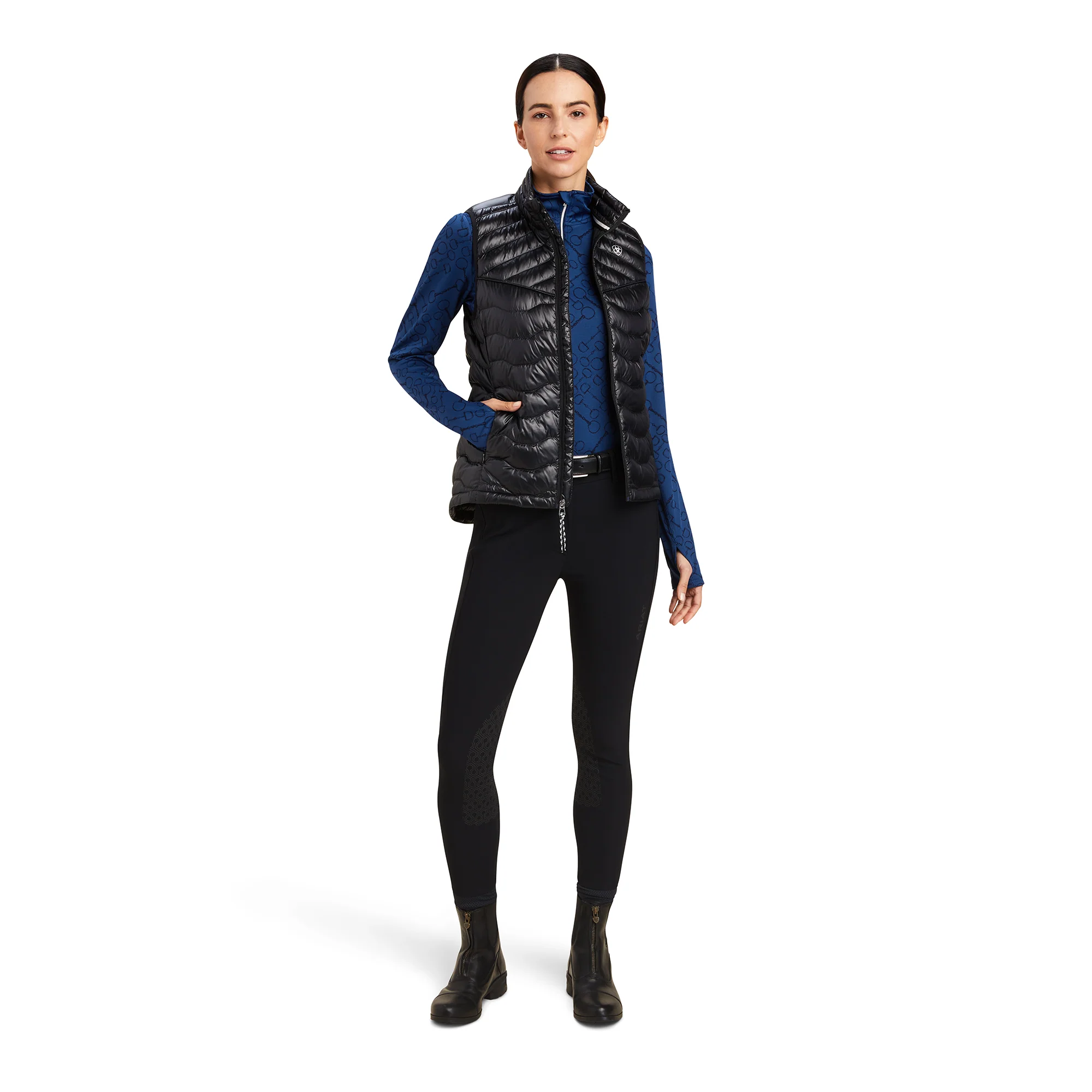 Women Ariat Black Vest 10041378 - Image 4