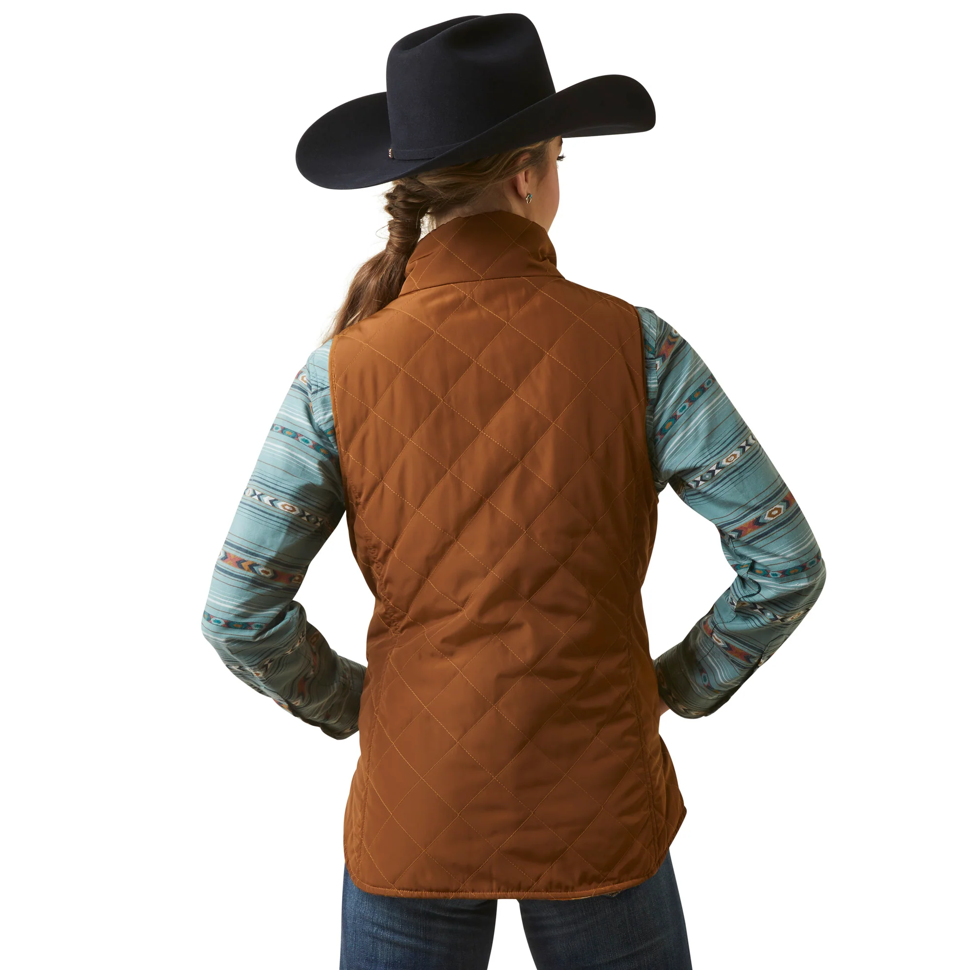 Women Ariat Vest Dilon Chesnut 10046059 - Image 4