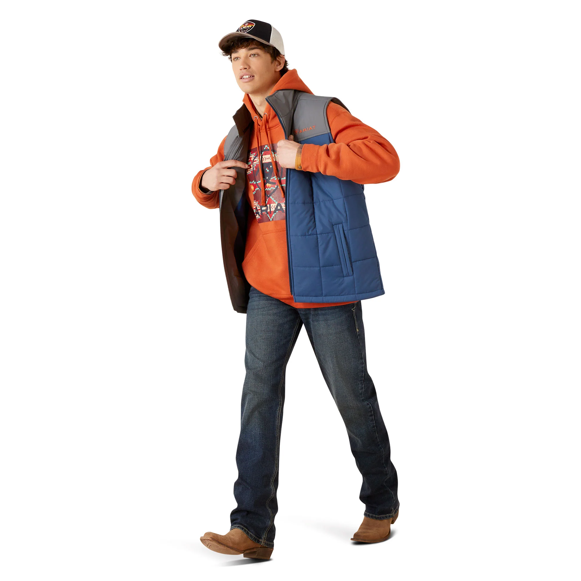 Men Ariat Vest Crius Midsummer 10046732 - Image 5