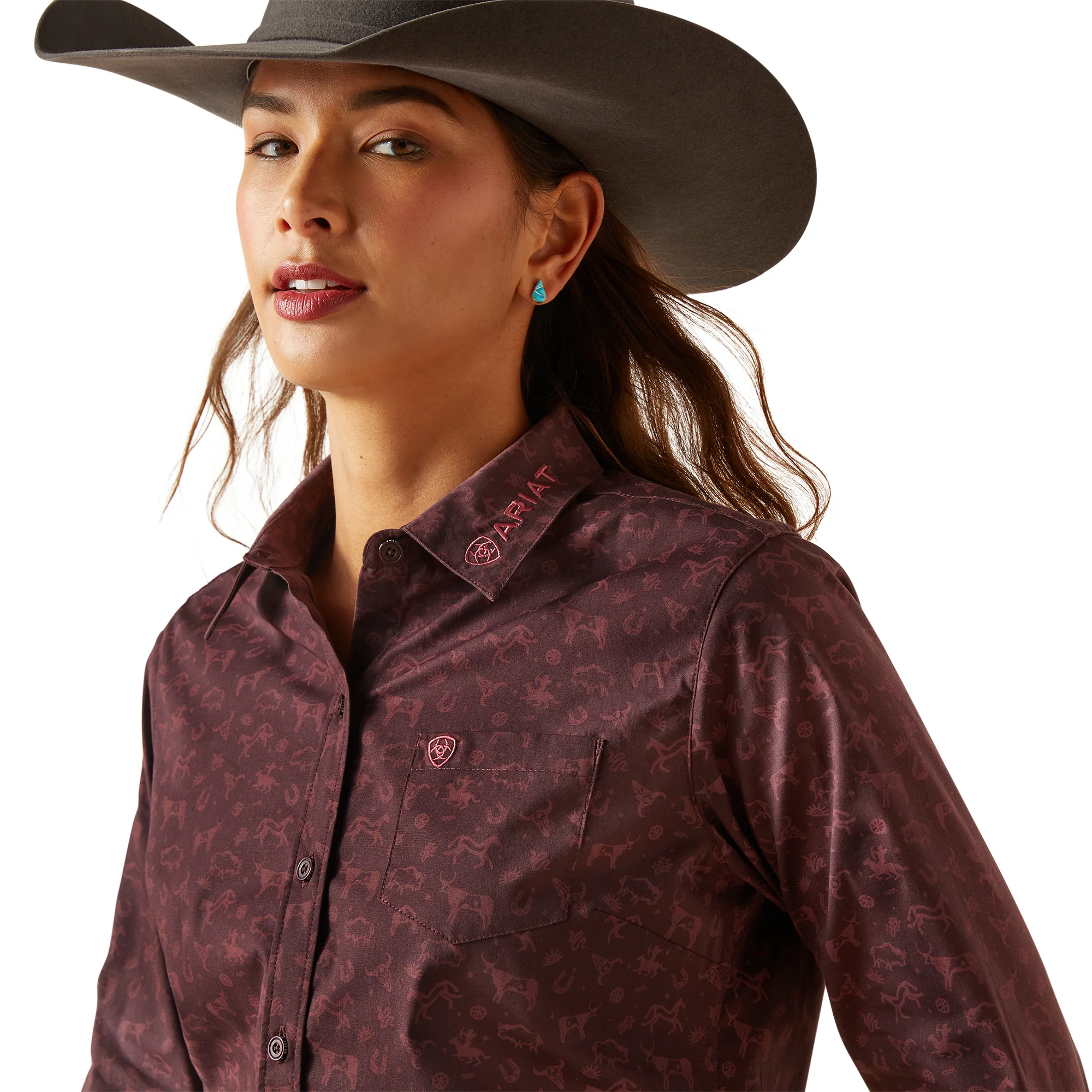 Women Ariat Acestry Shirt 10047226 - Image 2