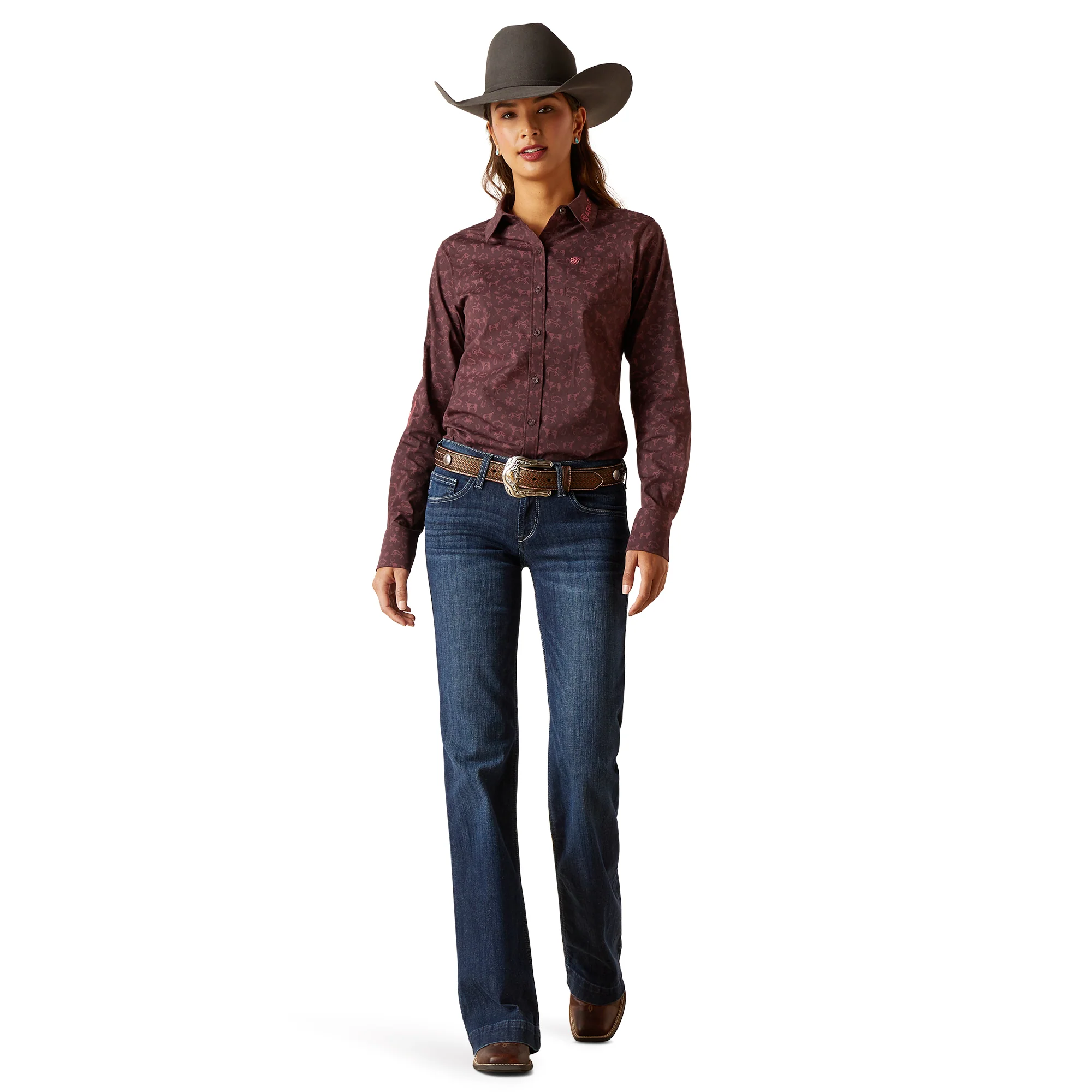 Women Ariat Acestry Shirt 10047226 - Image 6