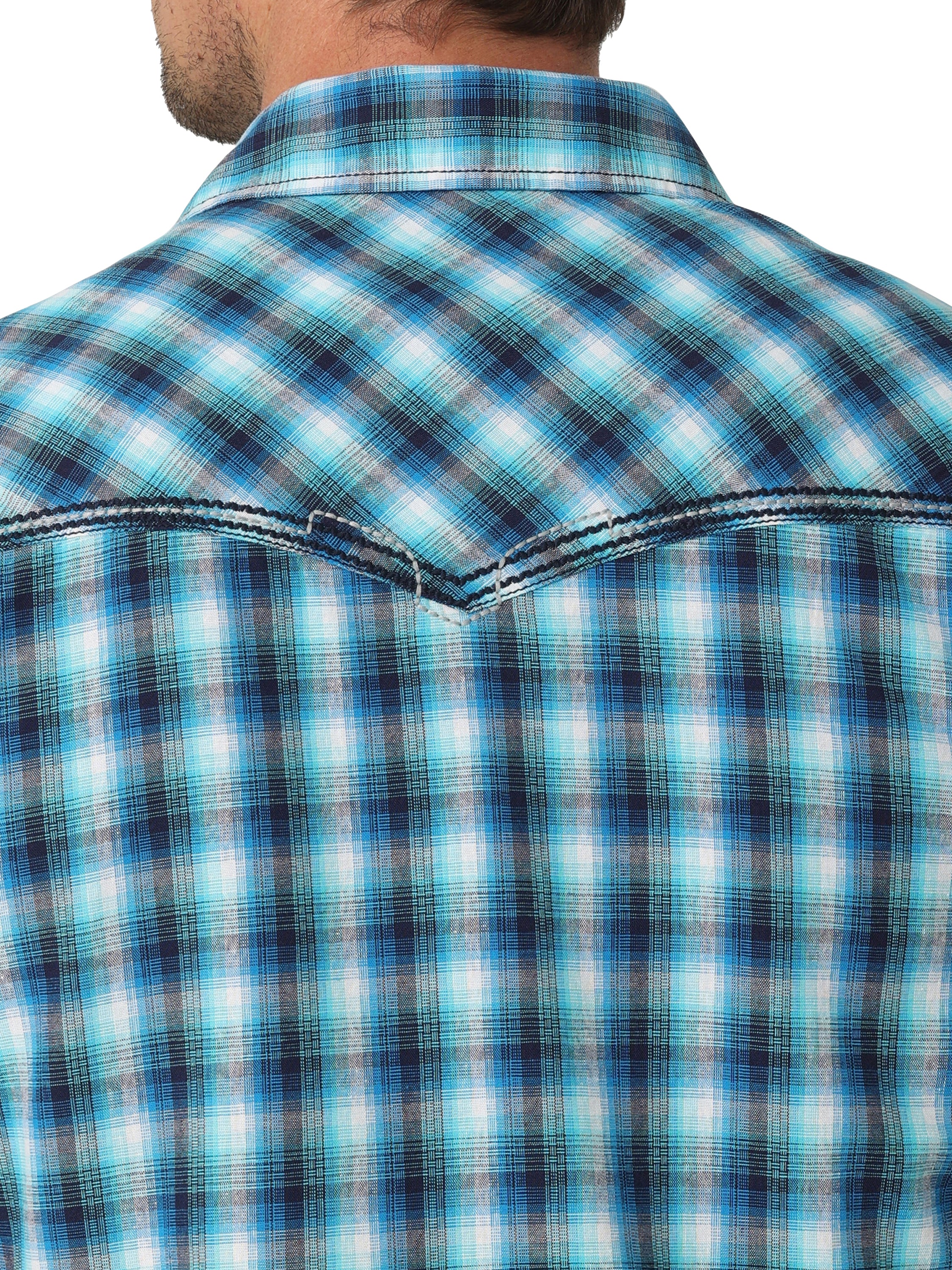 Men Wrangler Shirt Rock47 Blue 112326348 - Image 3