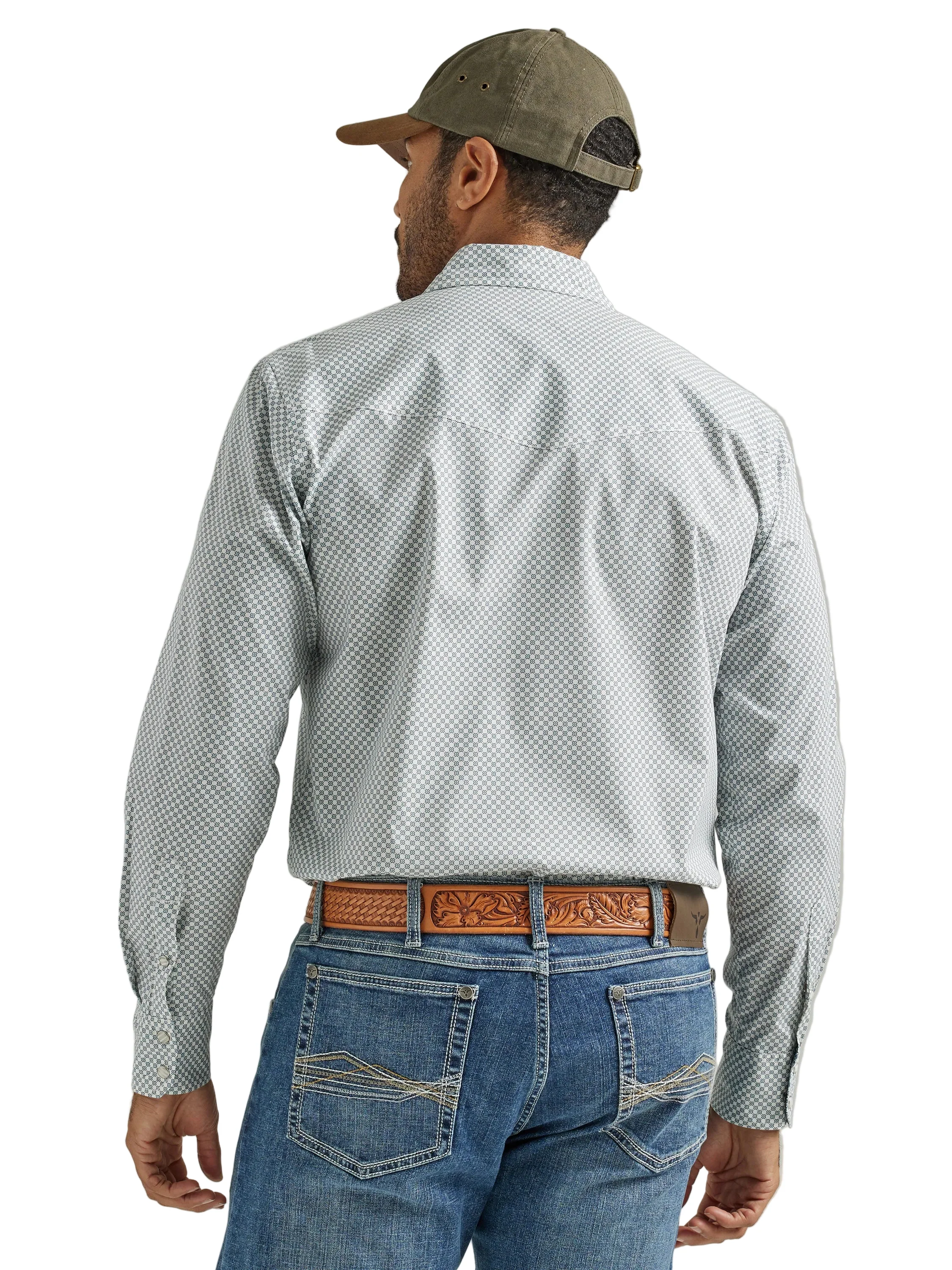 Men Wrangler Shirt 20X Blue/White 112327798 - Image 3