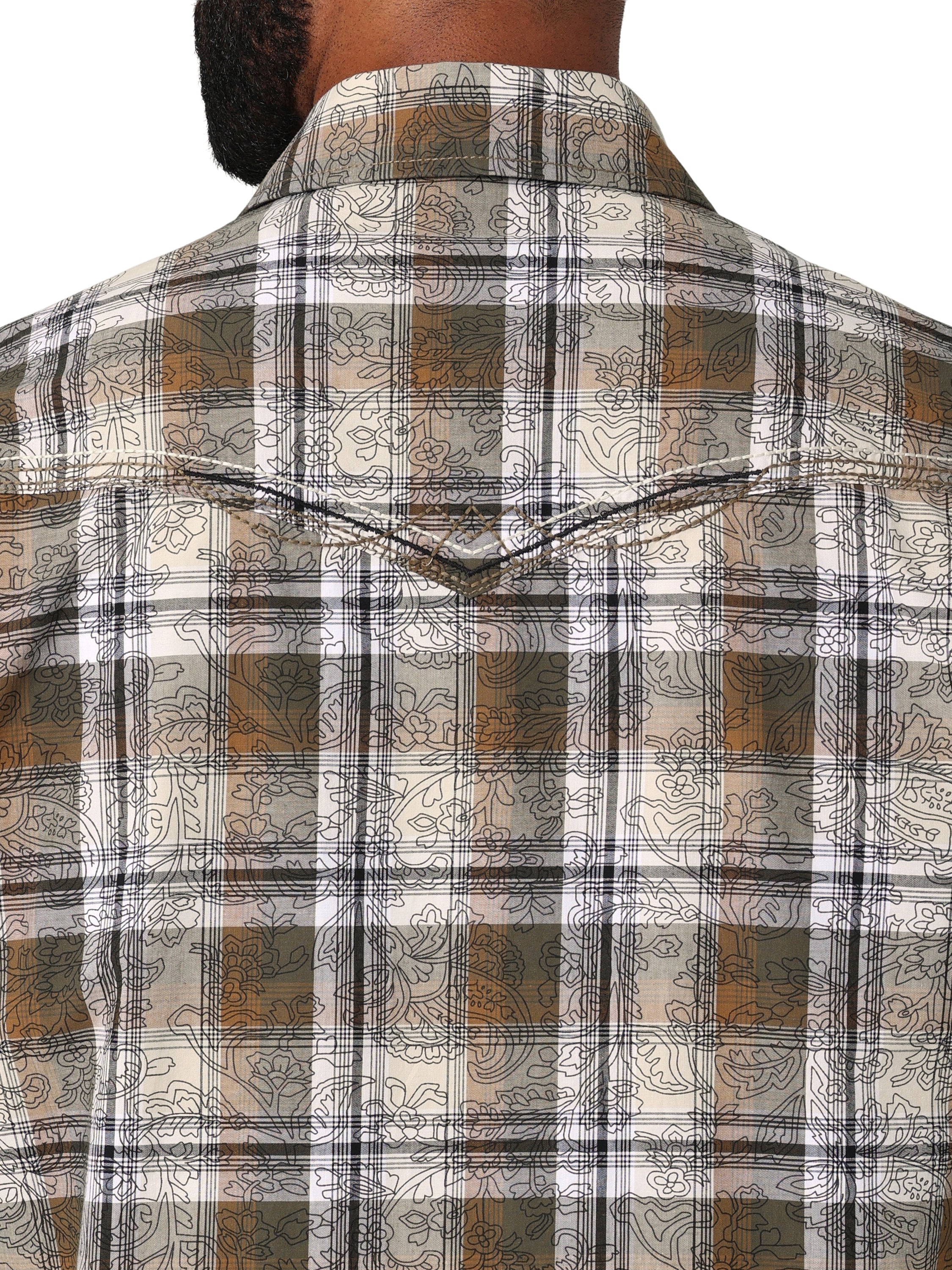 Men Wrangler Shirt Rock47 Tan 112330517 - Image 2