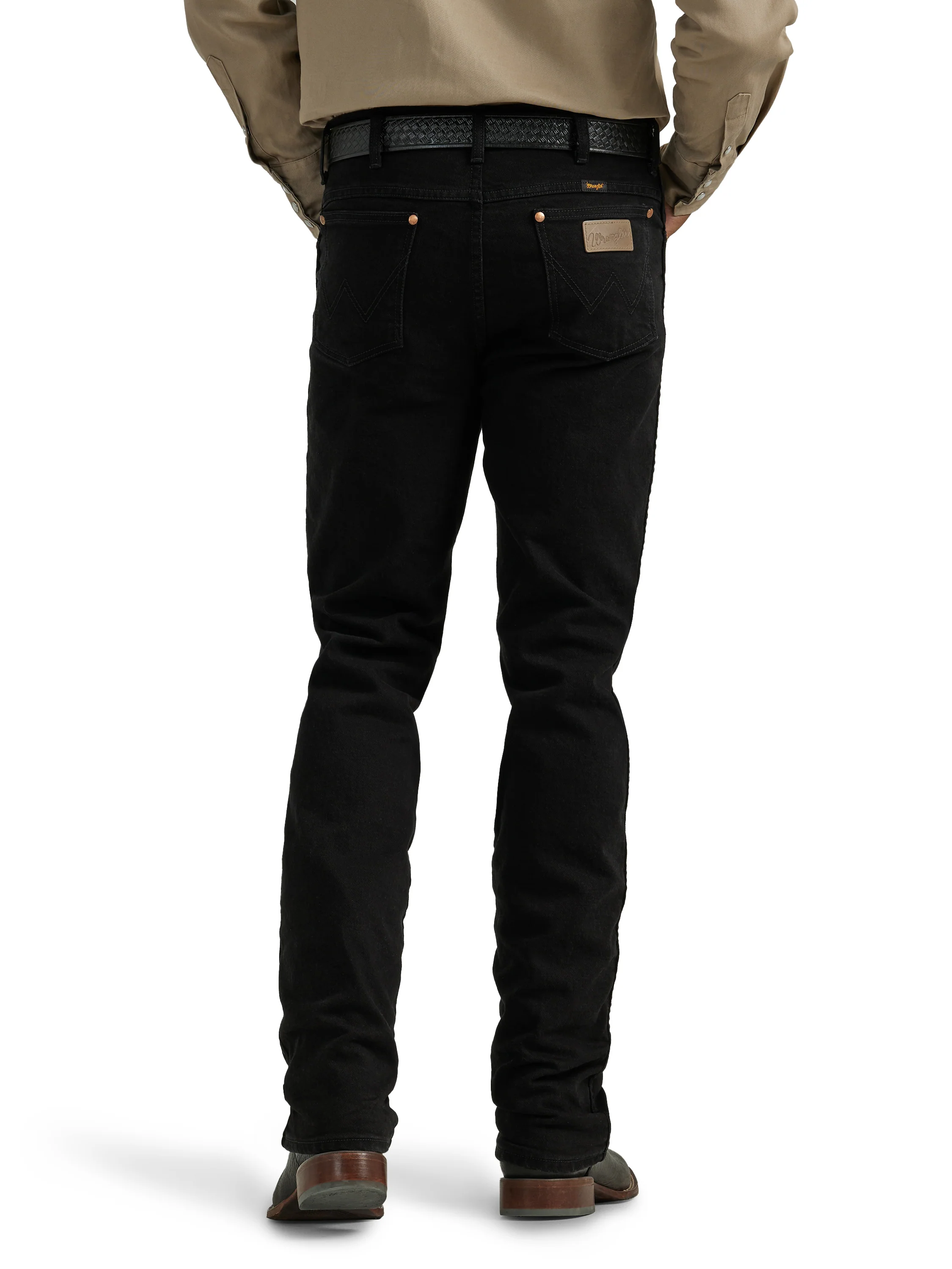Men Wrangler Slim Black Jean 112336343 - Image 2