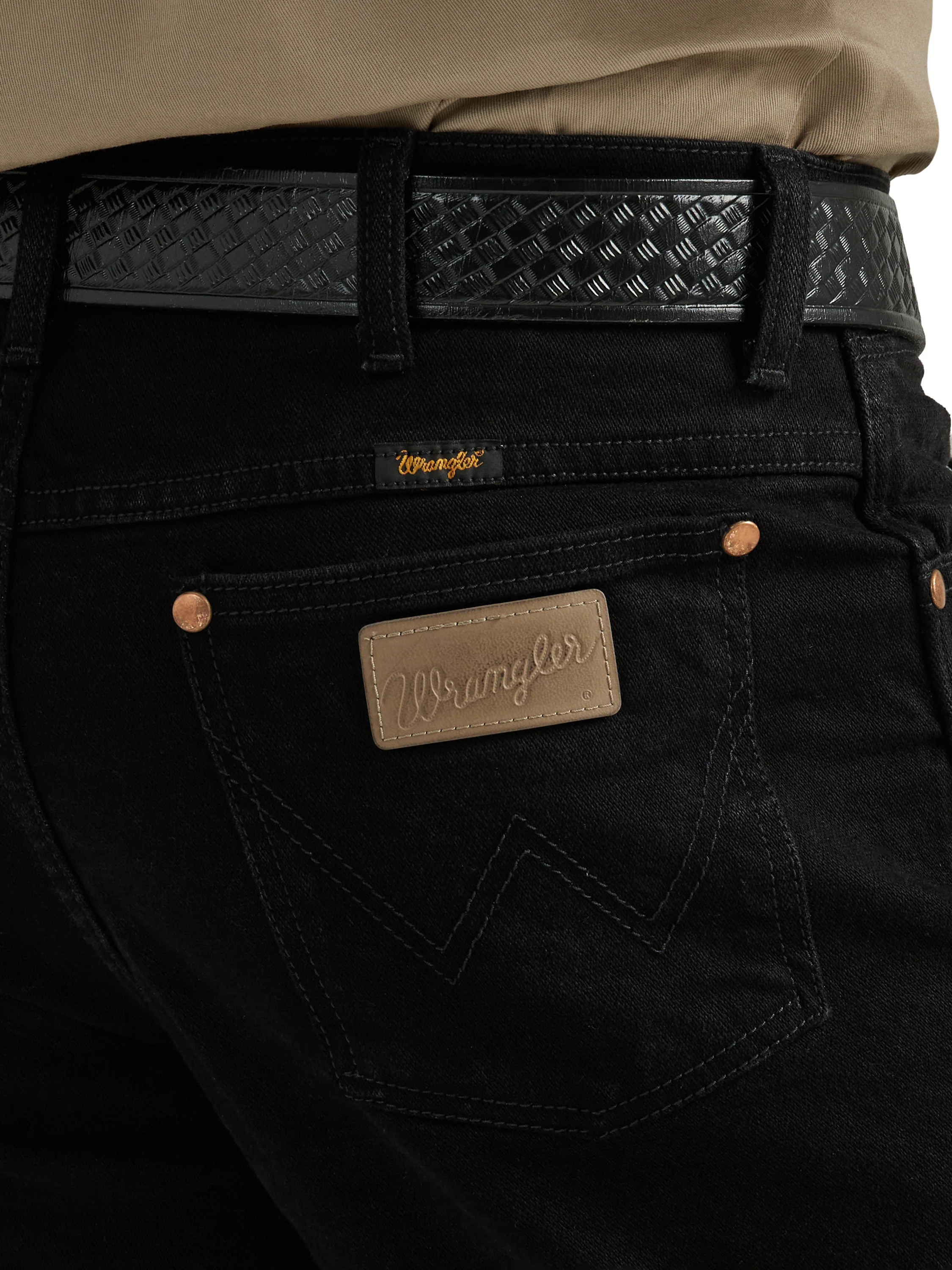 Men Wrangler Slim Black Jean 112336343 - Image 4