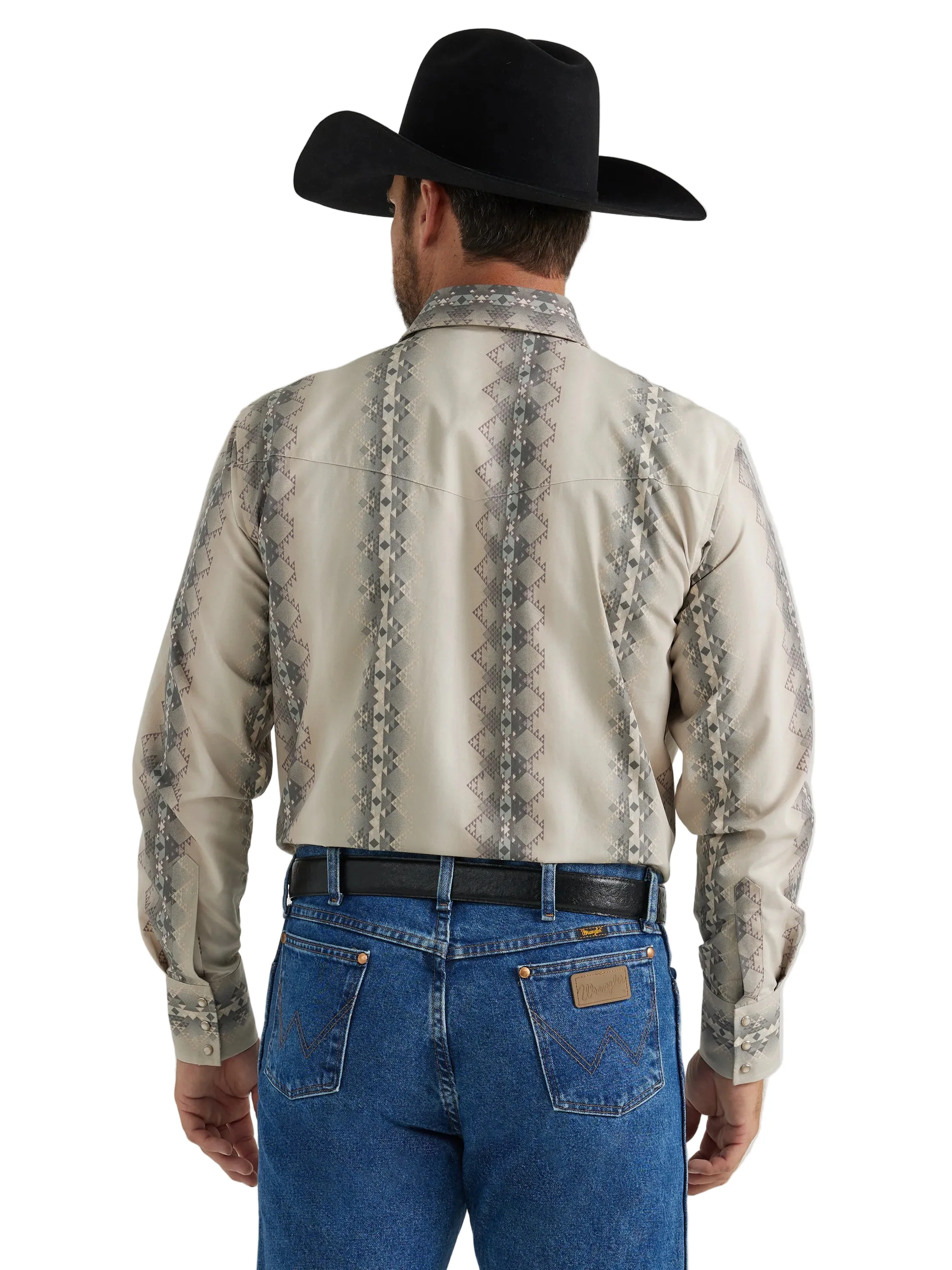 Men Wrangler Shirt Checotah Tan 112344418 - Image 3