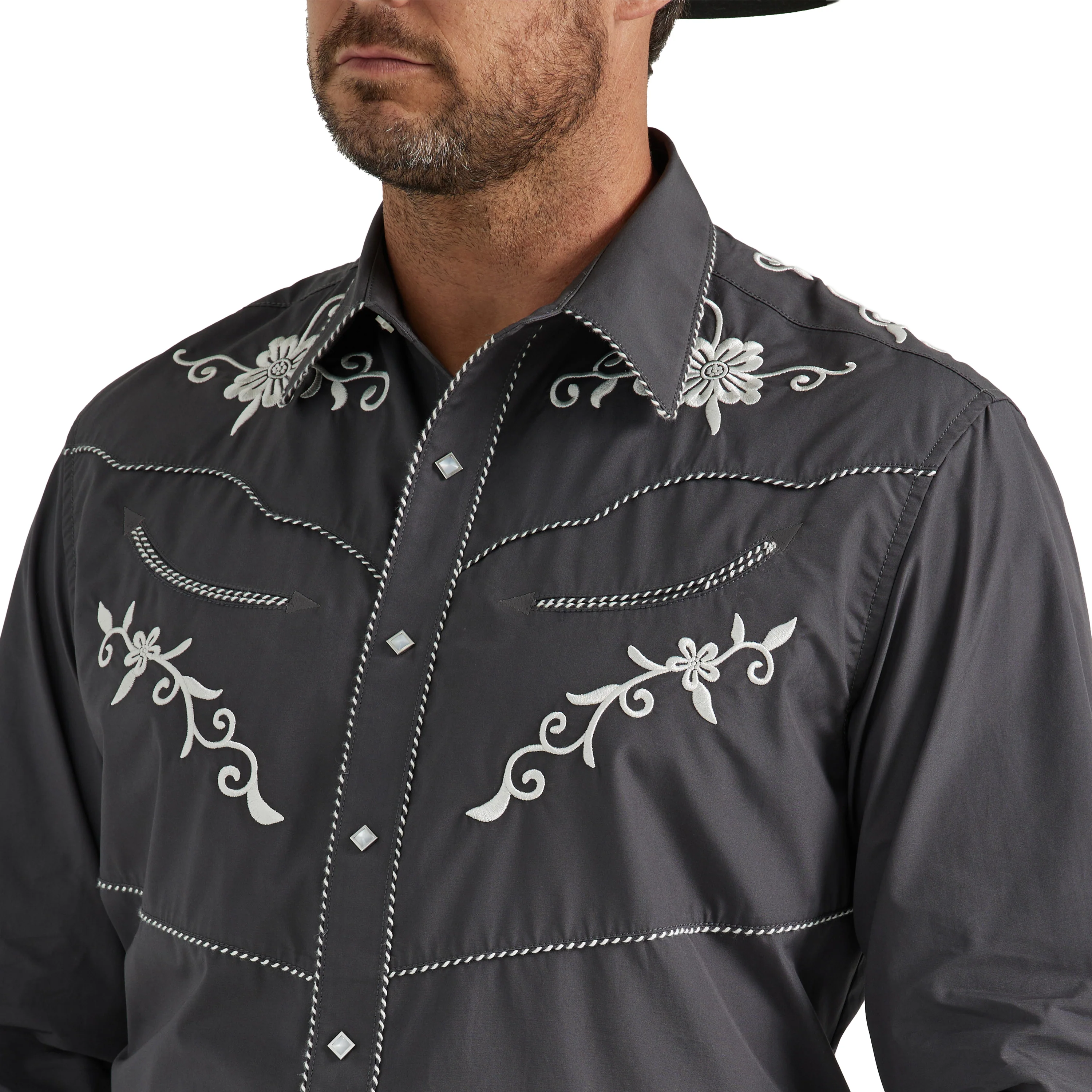 Men Wrangler Shirt Rodeo Black 112345061 - Image 2