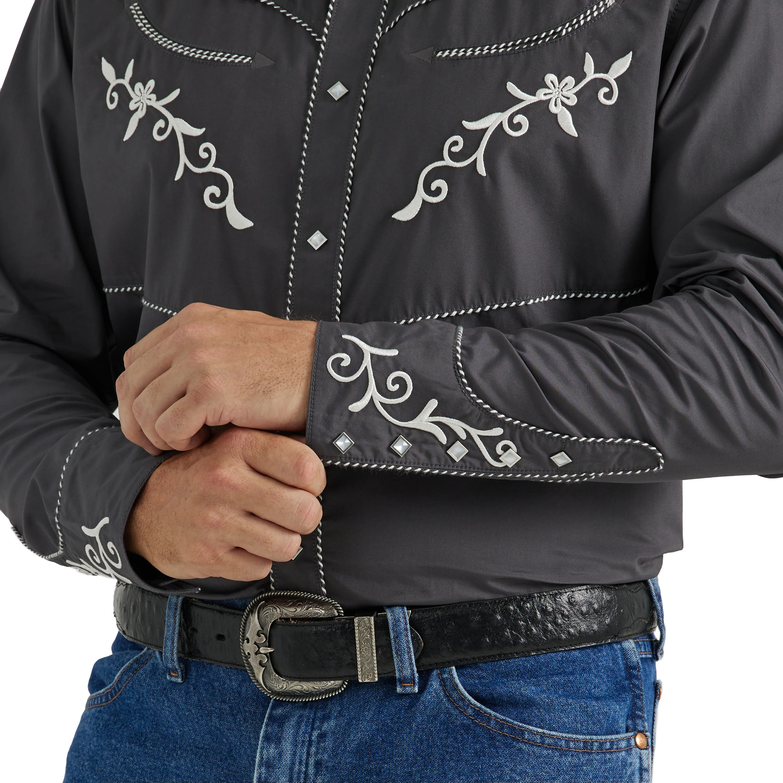 Men Wrangler Shirt Rodeo Black 112345061 - Image 3