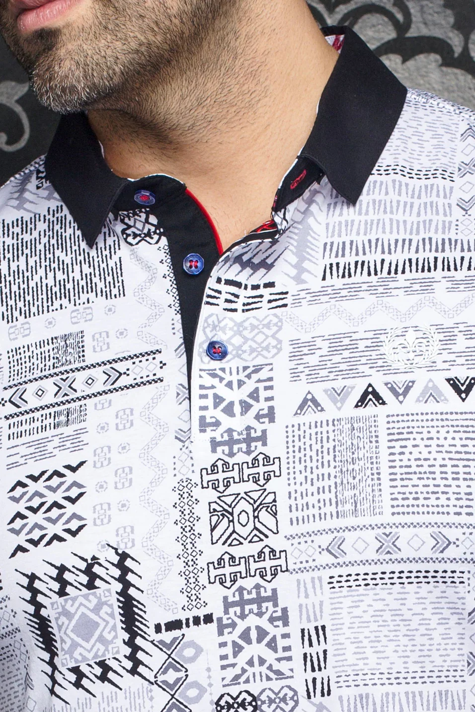 Men Au Noir Polo Azimut White - Image 2