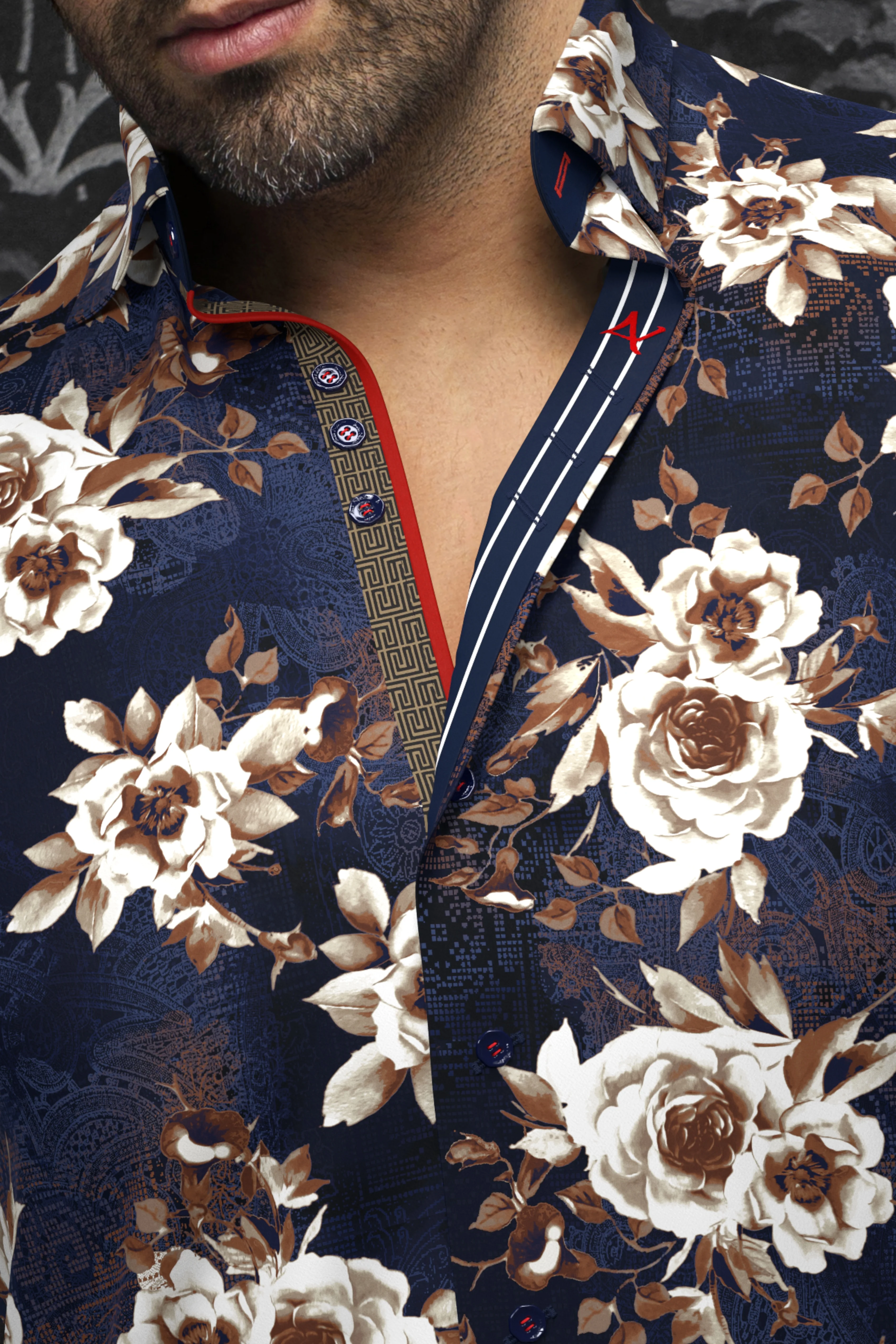 Men Au Noir Knit Short Sleeves Shirt Bera - Image 2