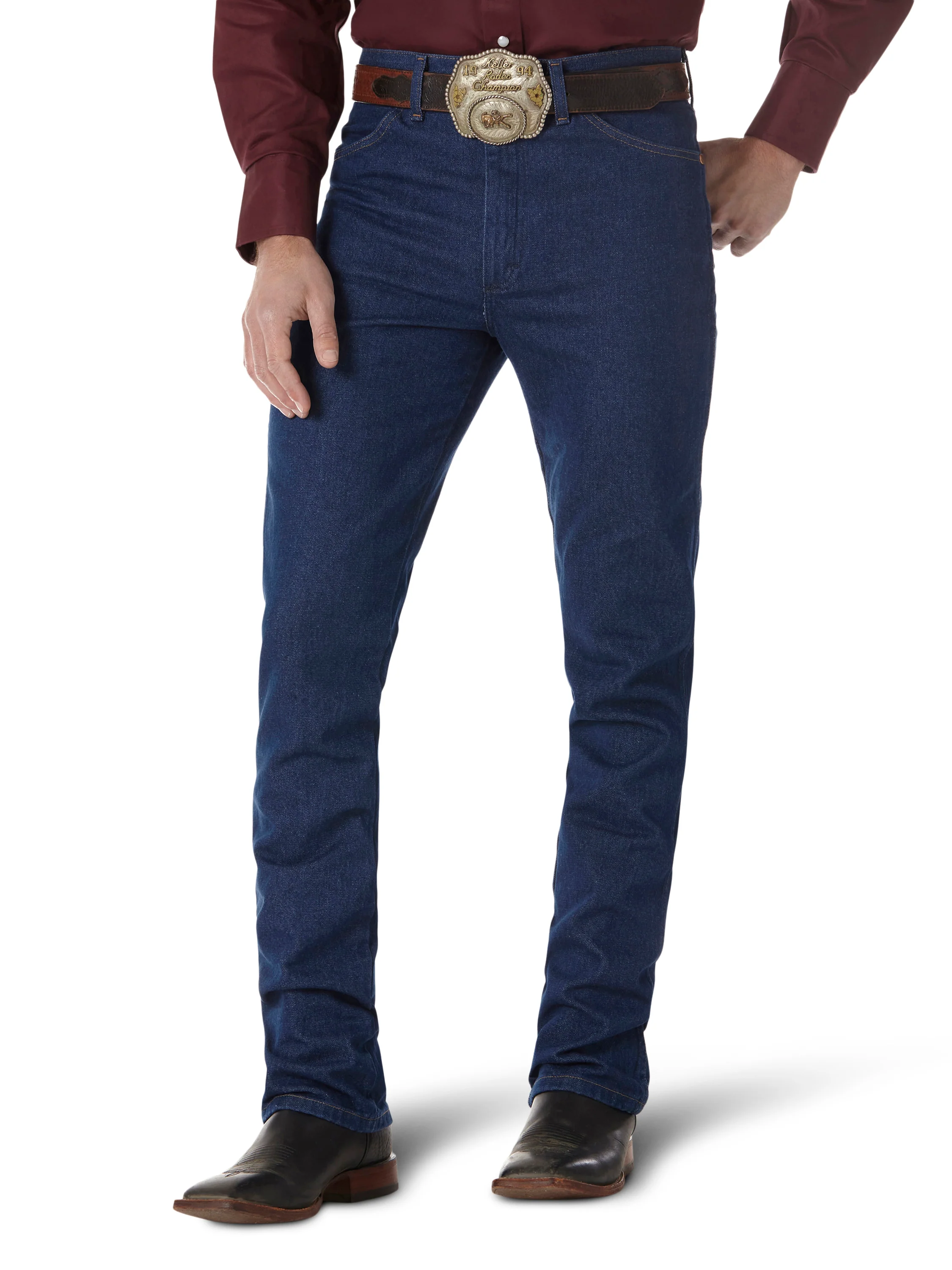 Men Wrangler Slim Prewashed Indigo Jean 0936PWD