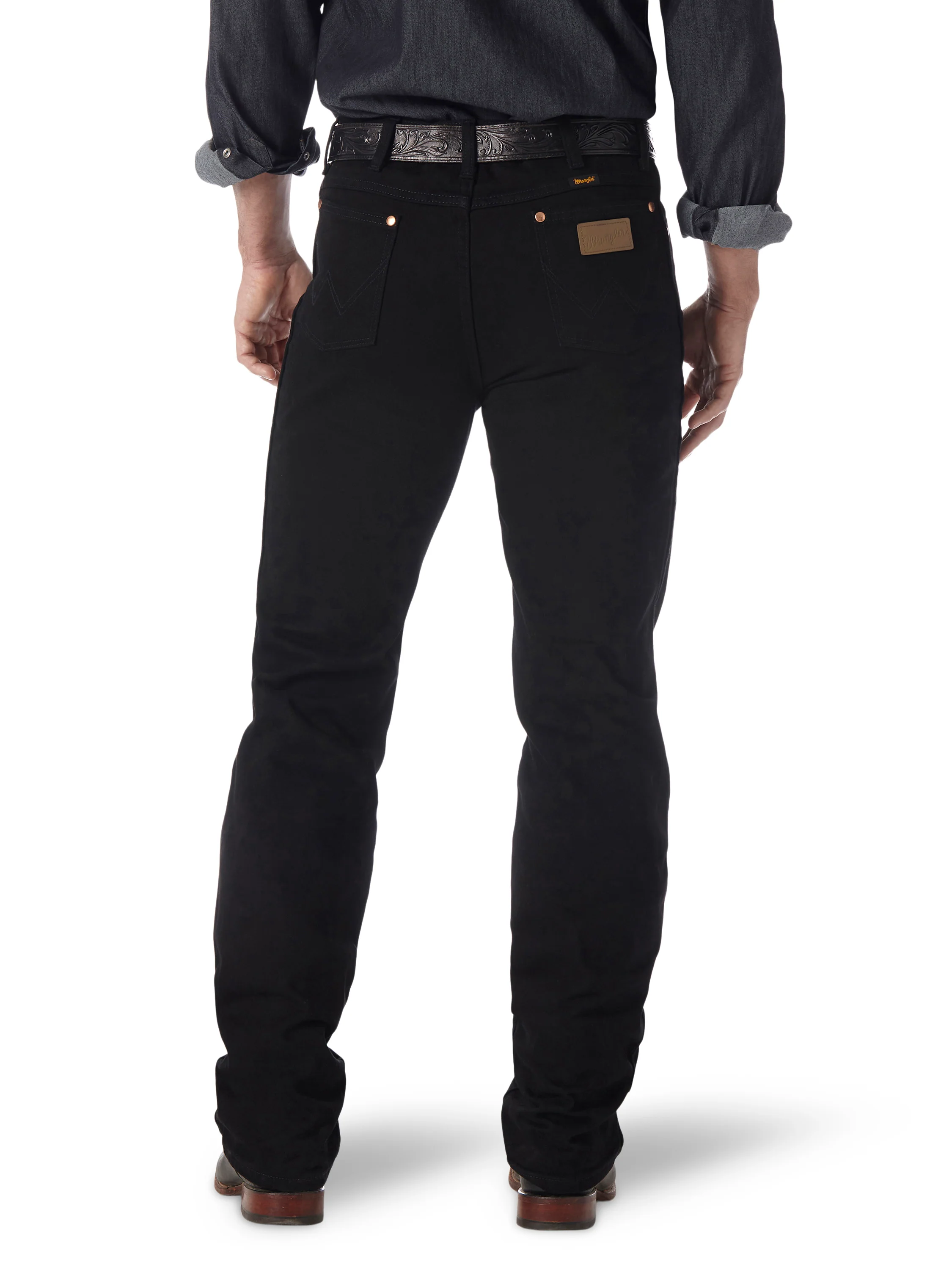 Men Wrangler Slim Shadow Black Jean 0936WBK - Image 2