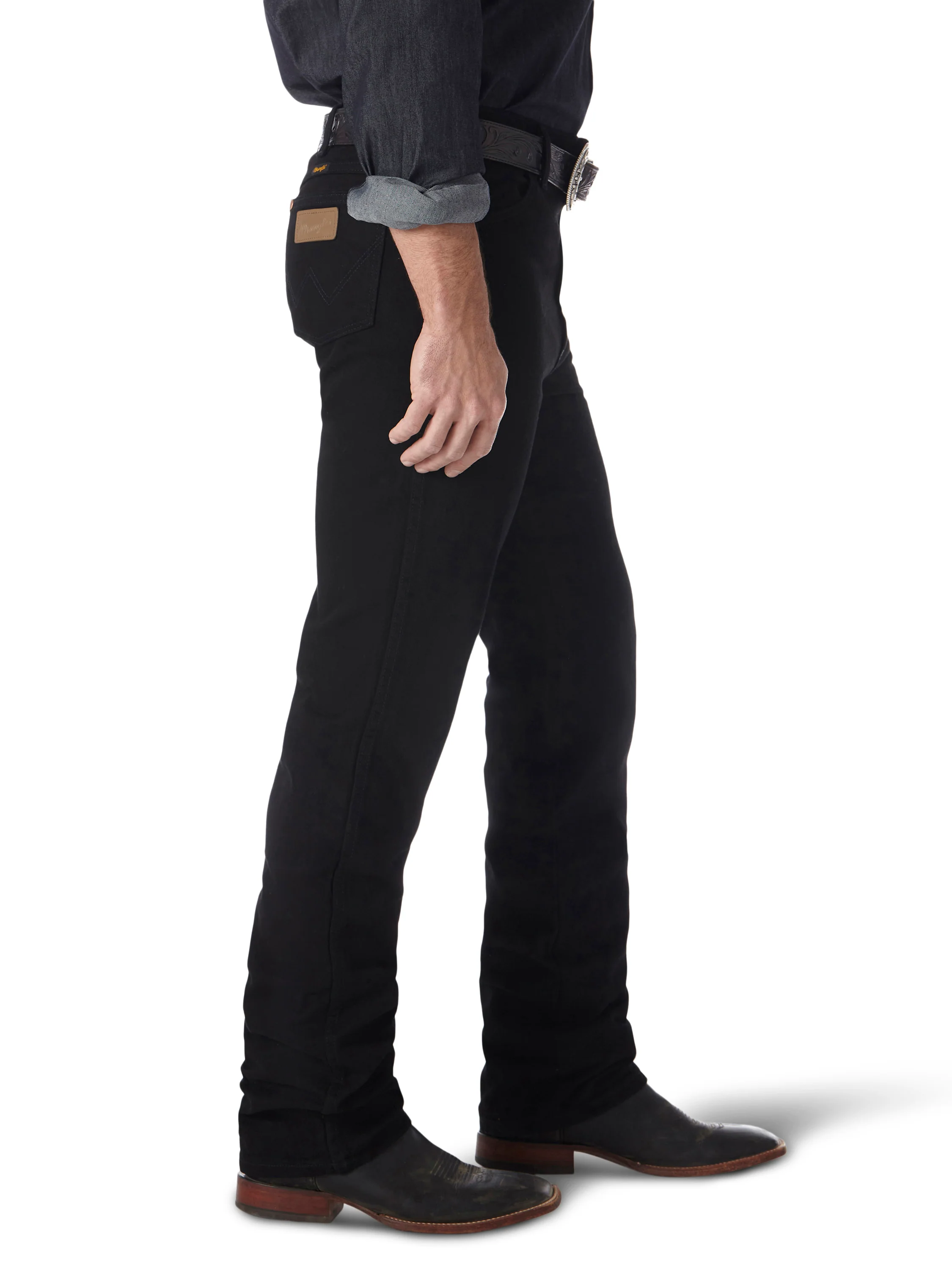 Men Wrangler Slim Shadow Black Jean 0936WBK - Image 3