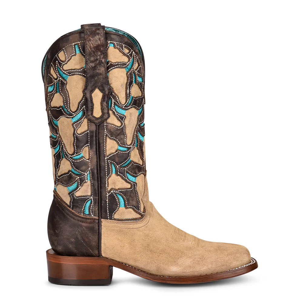 Women Corral Cowhide Boots A4206 - Image 2