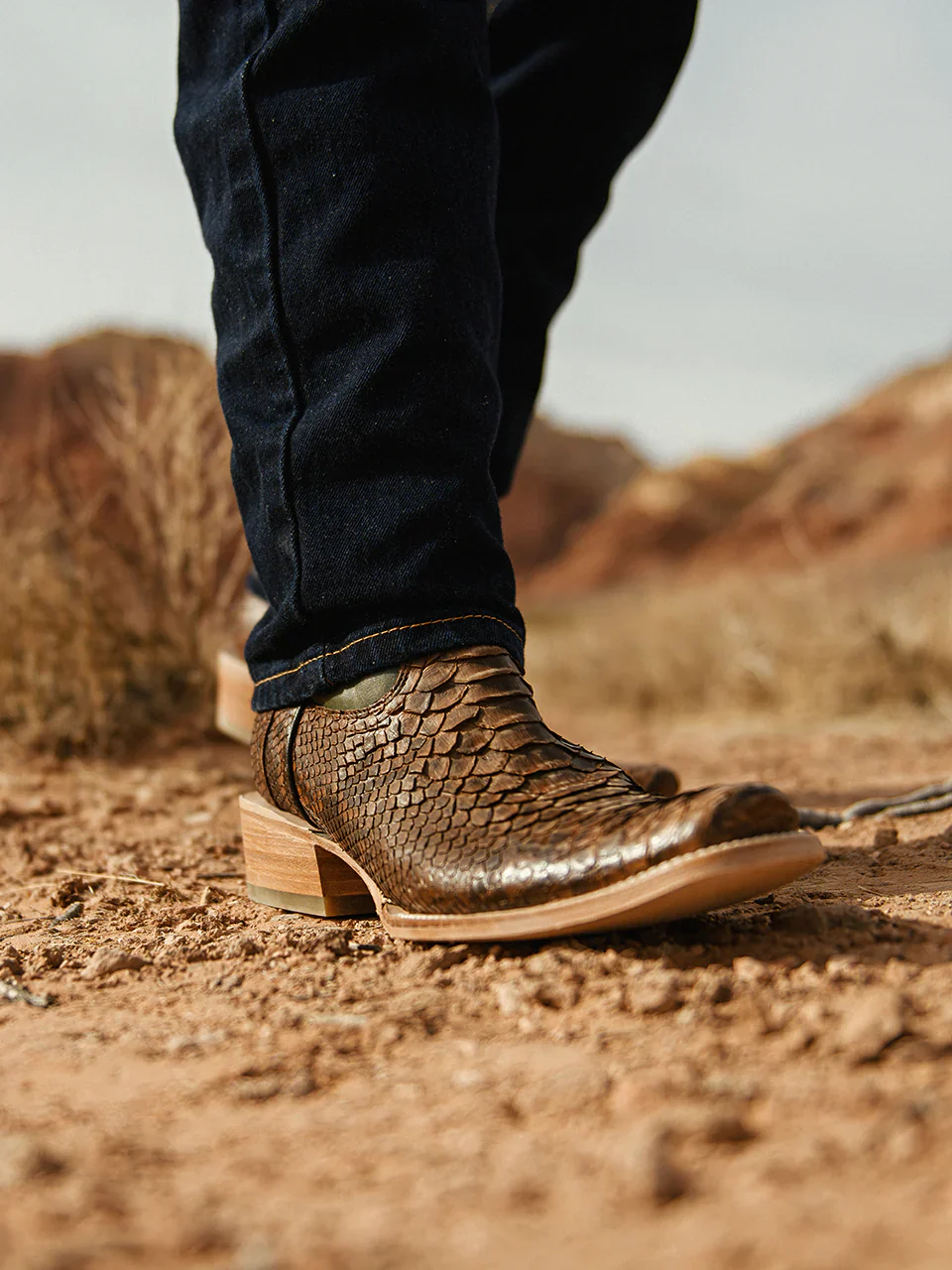 Men Corral Python Boots A4287 - Image 5