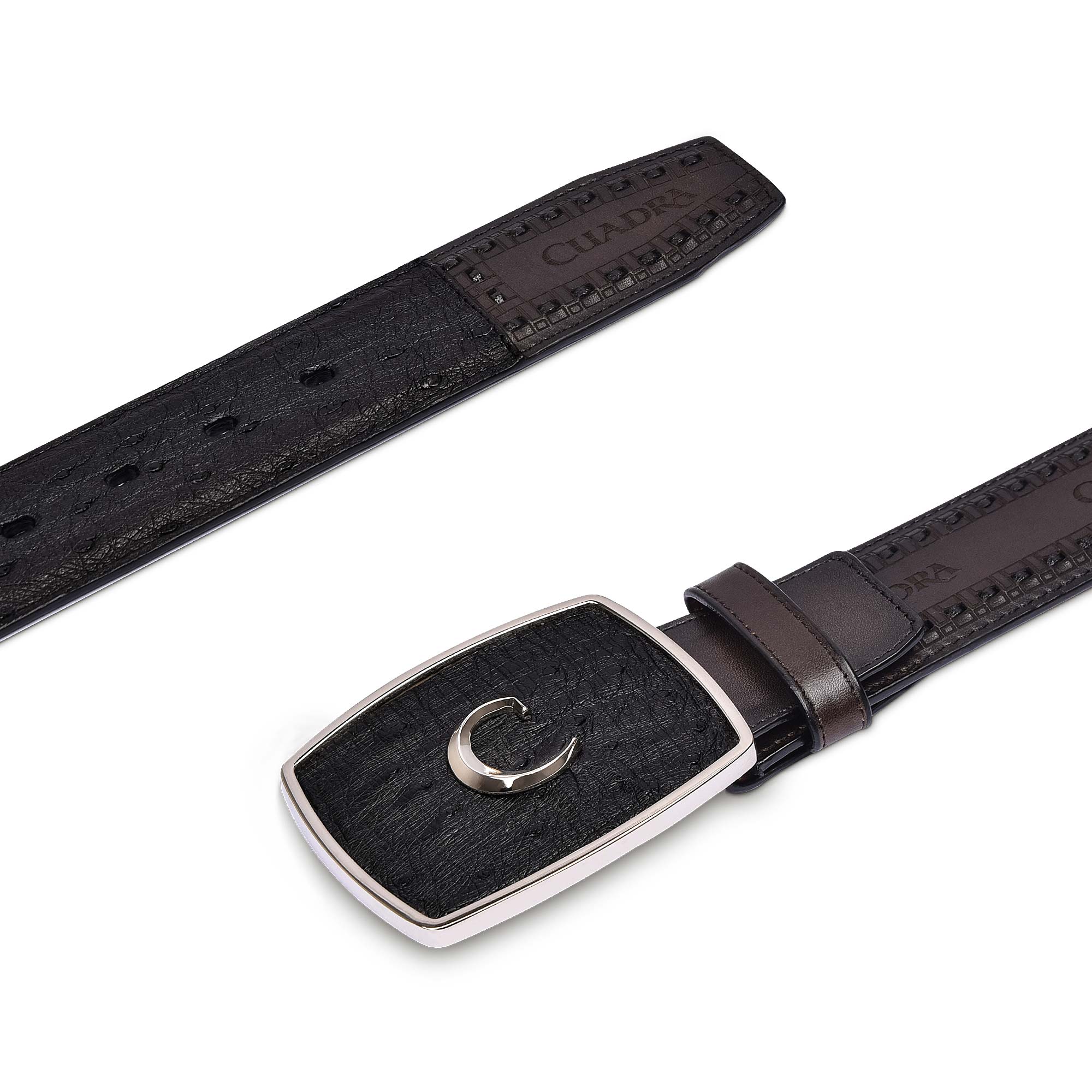 Men Cuadra Ostrich Belt BC205 - Image 3