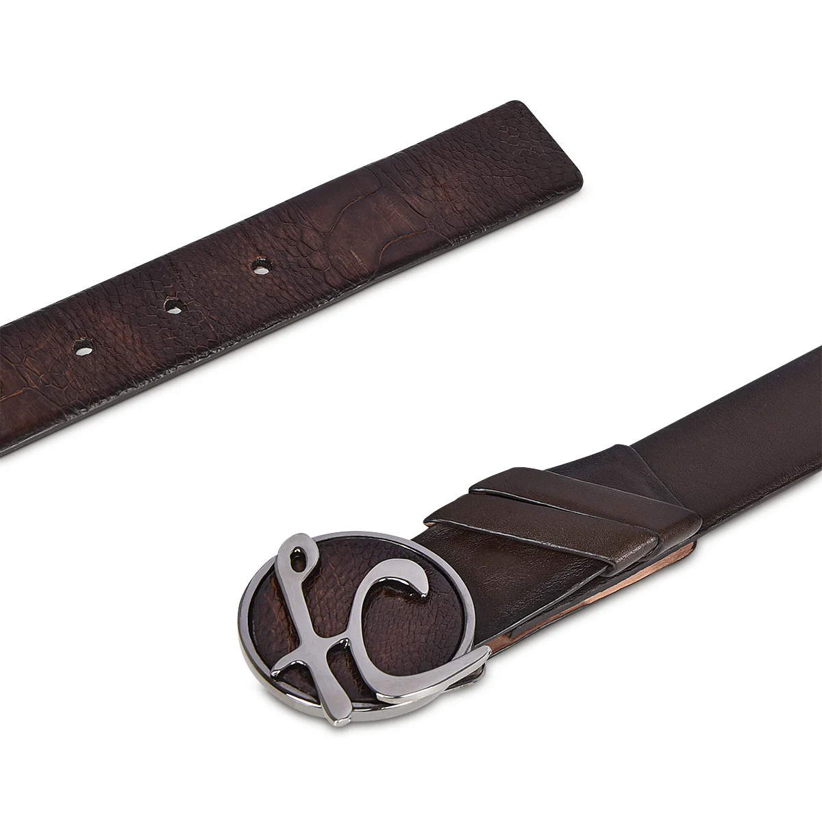 Men Cuadra Ostrich Leg Belt BC241 - Image 2