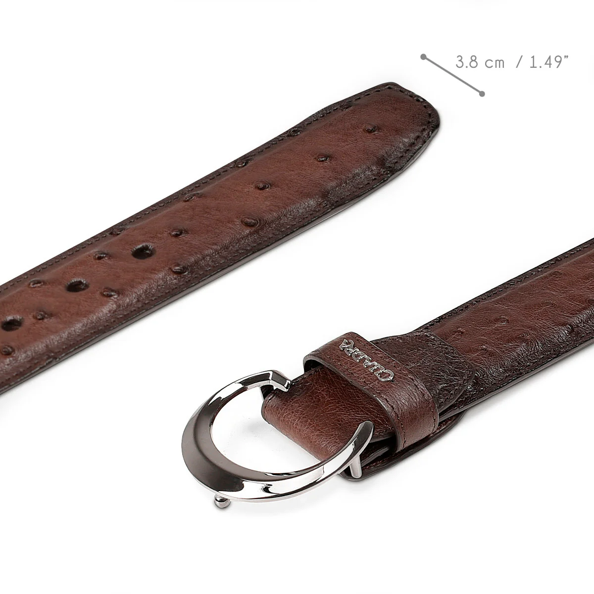 Men Ostrich Cuadra Belt BC272 - Image 3