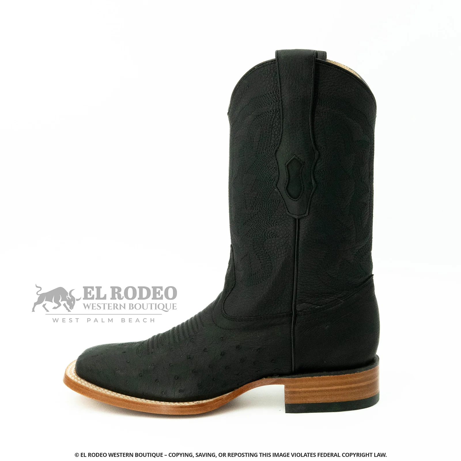 Men Los Altos Smooth Ostrich Boots H827G9705 - Image 4