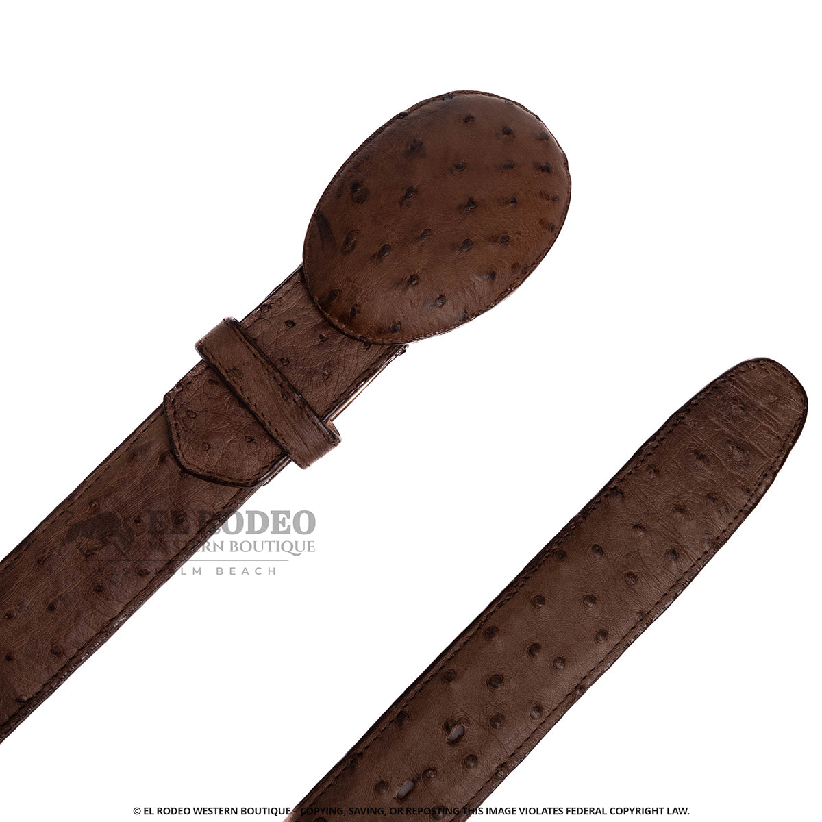 Men Los Altos Ostrich Belt C11UG0307 - Image 3