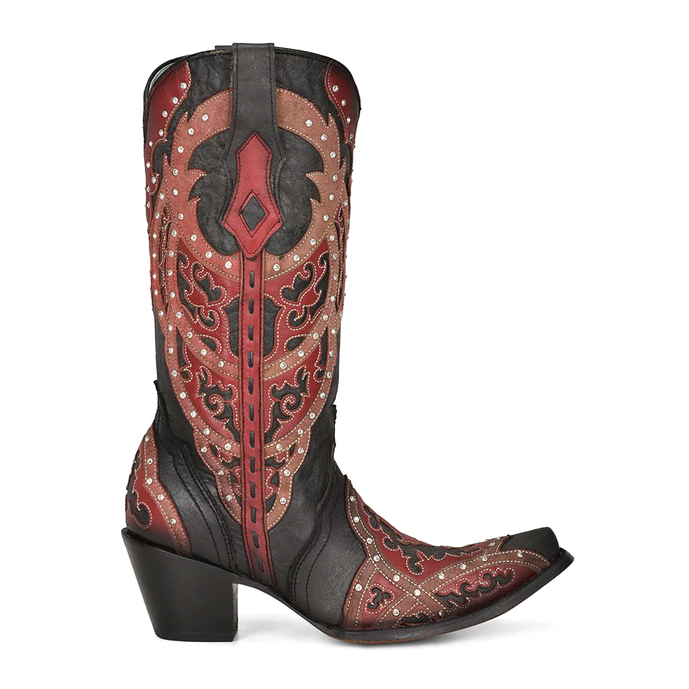 Women Corral Cowhide Boots C3942 - Image 2