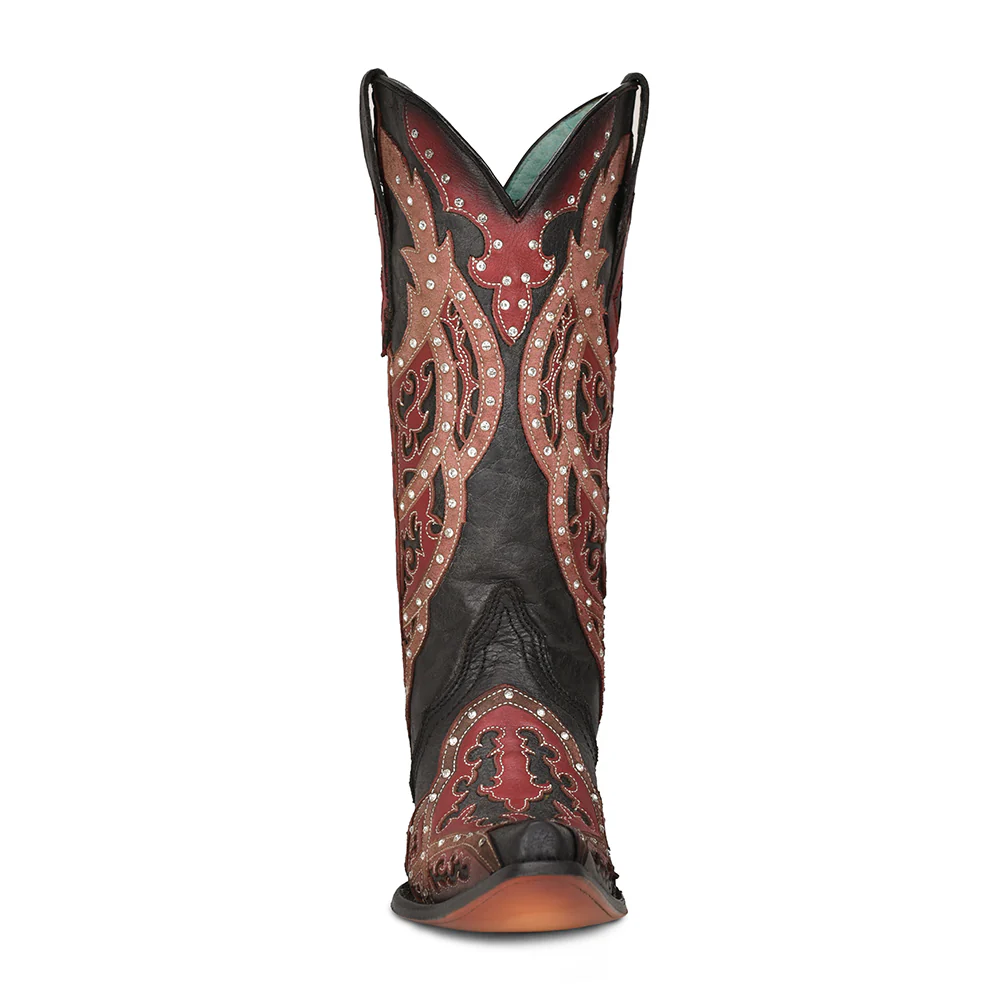 Women Corral Cowhide Boots C3942 - Image 3