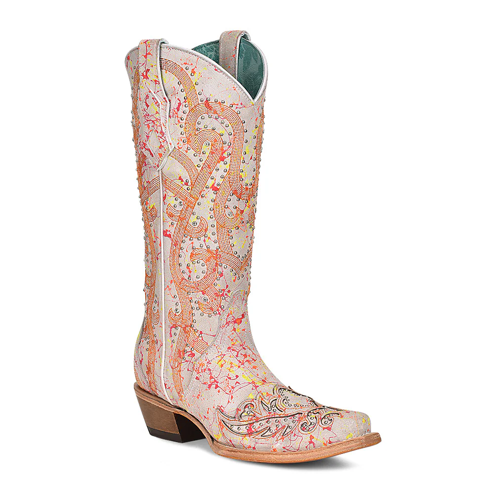 Women Corral Cowhide Boots C3980