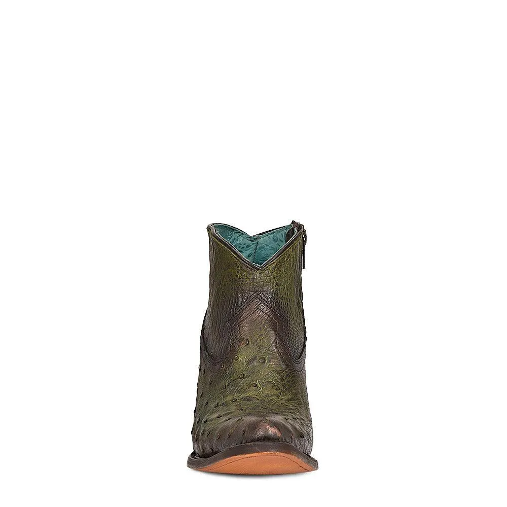Women Corral Ostrich Ankle Boot A4391 - Image 3