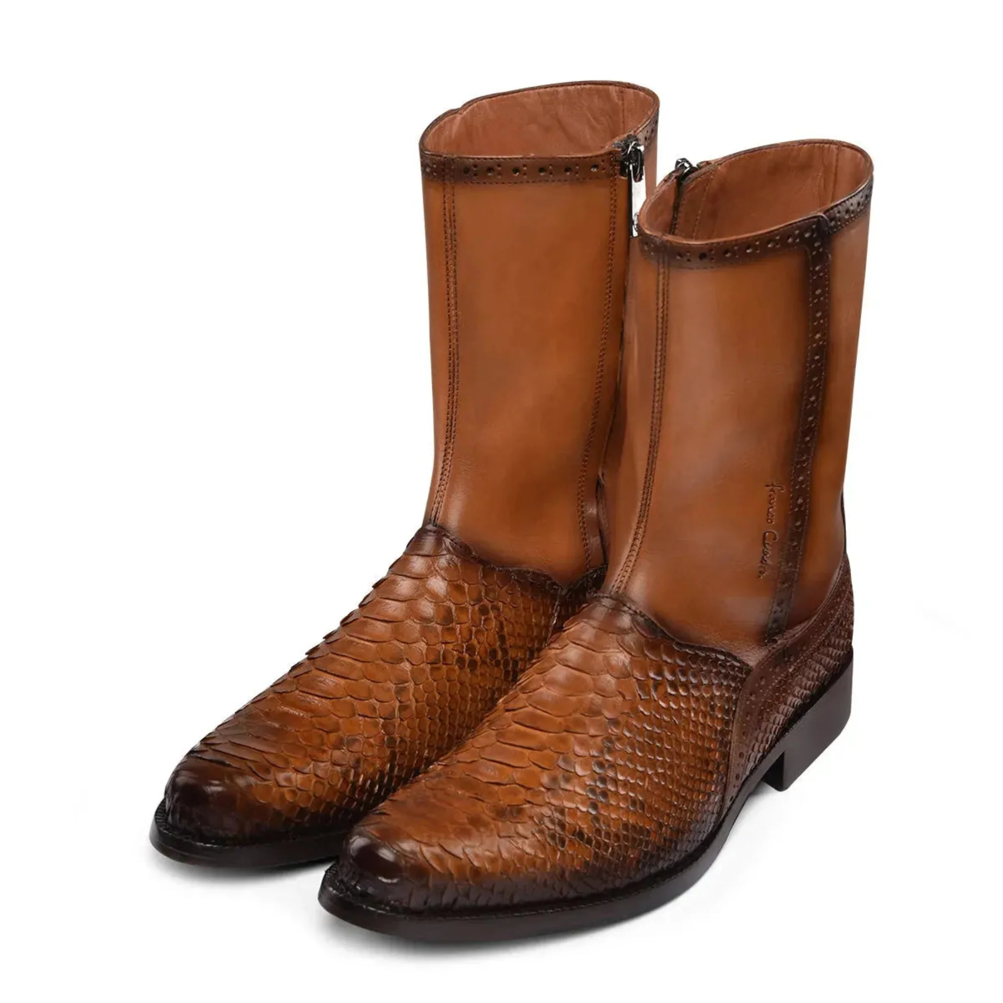 Men Franco Cuadra Python Ankle Boot FC819 - Image 8