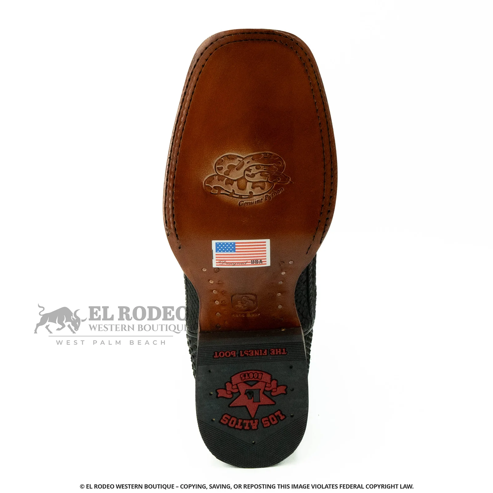 Men Los Altos Python Boots H822N5705 - Image 7