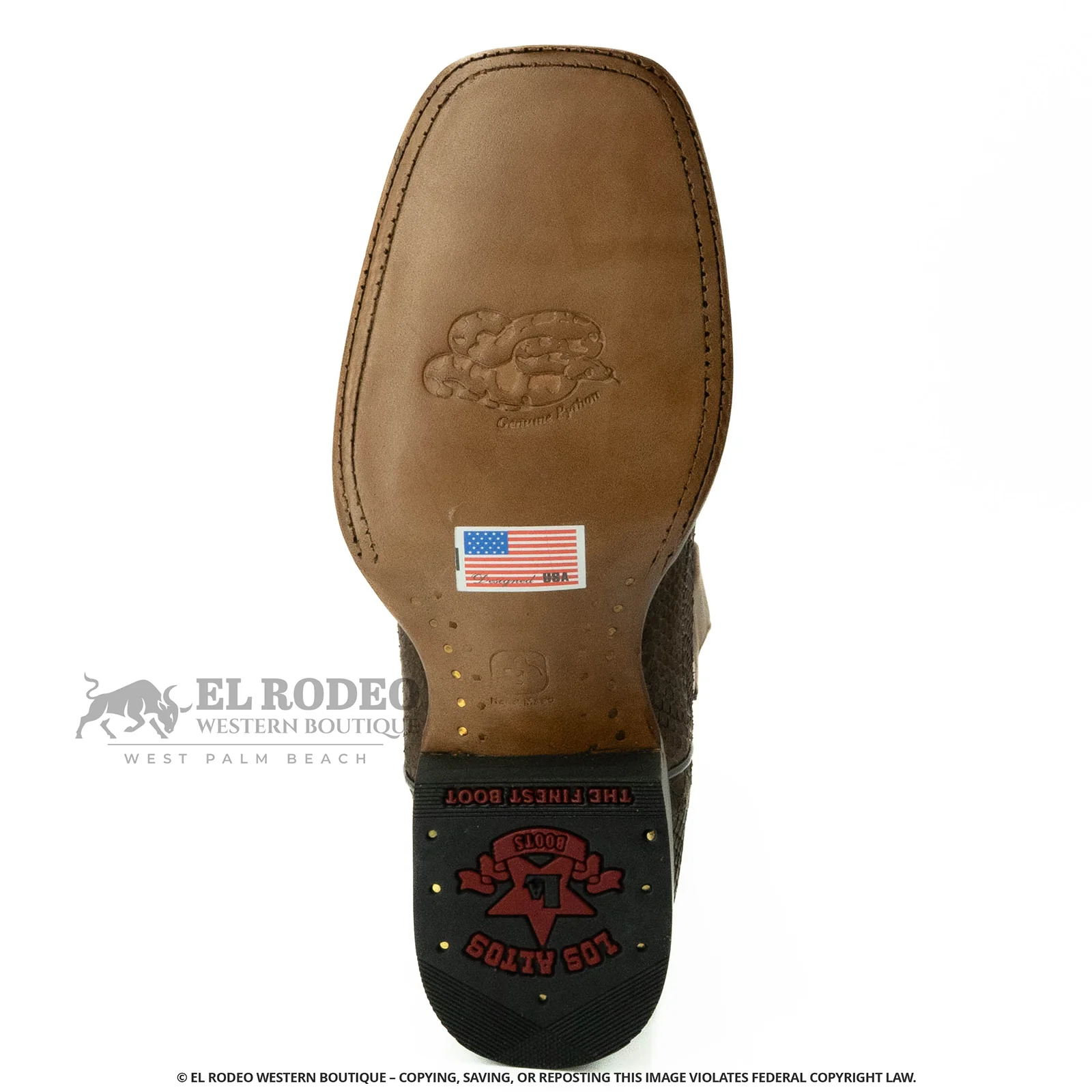 Men Los Altos Python Boots H822N5707 - Image 7