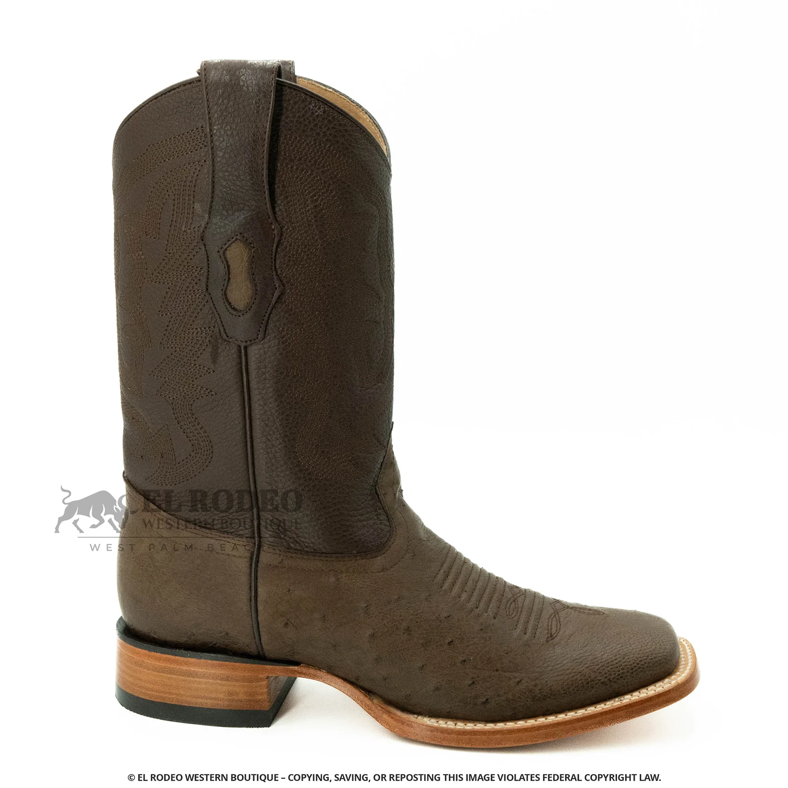 Men Los Altos Smooth Ostrich Boots H827G9707 - Image 2