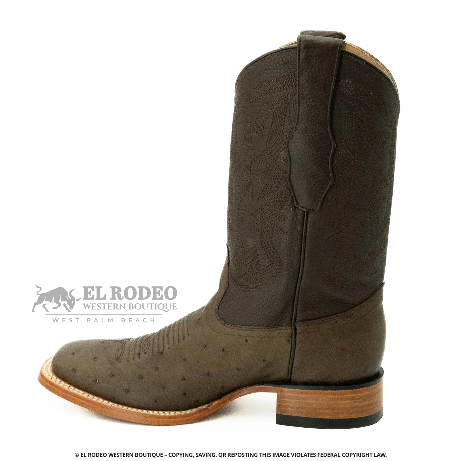 Men Los Altos Smooth Ostrich Boots H827G9707 - Image 4