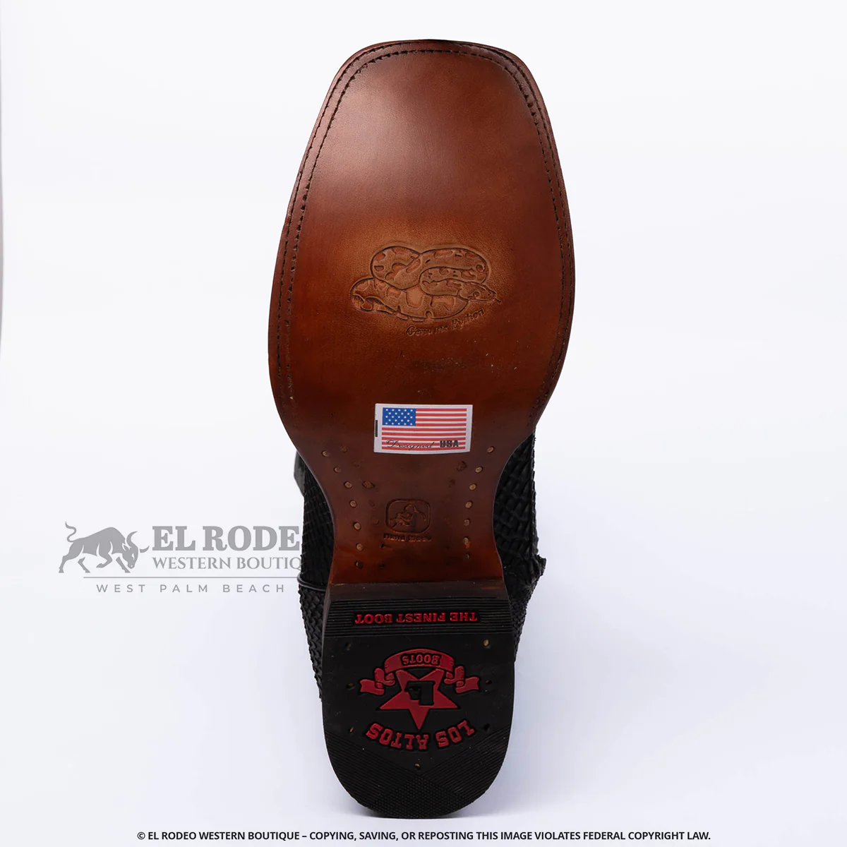 Men Los Altos Python Boots H82ZN5705 - Image 7