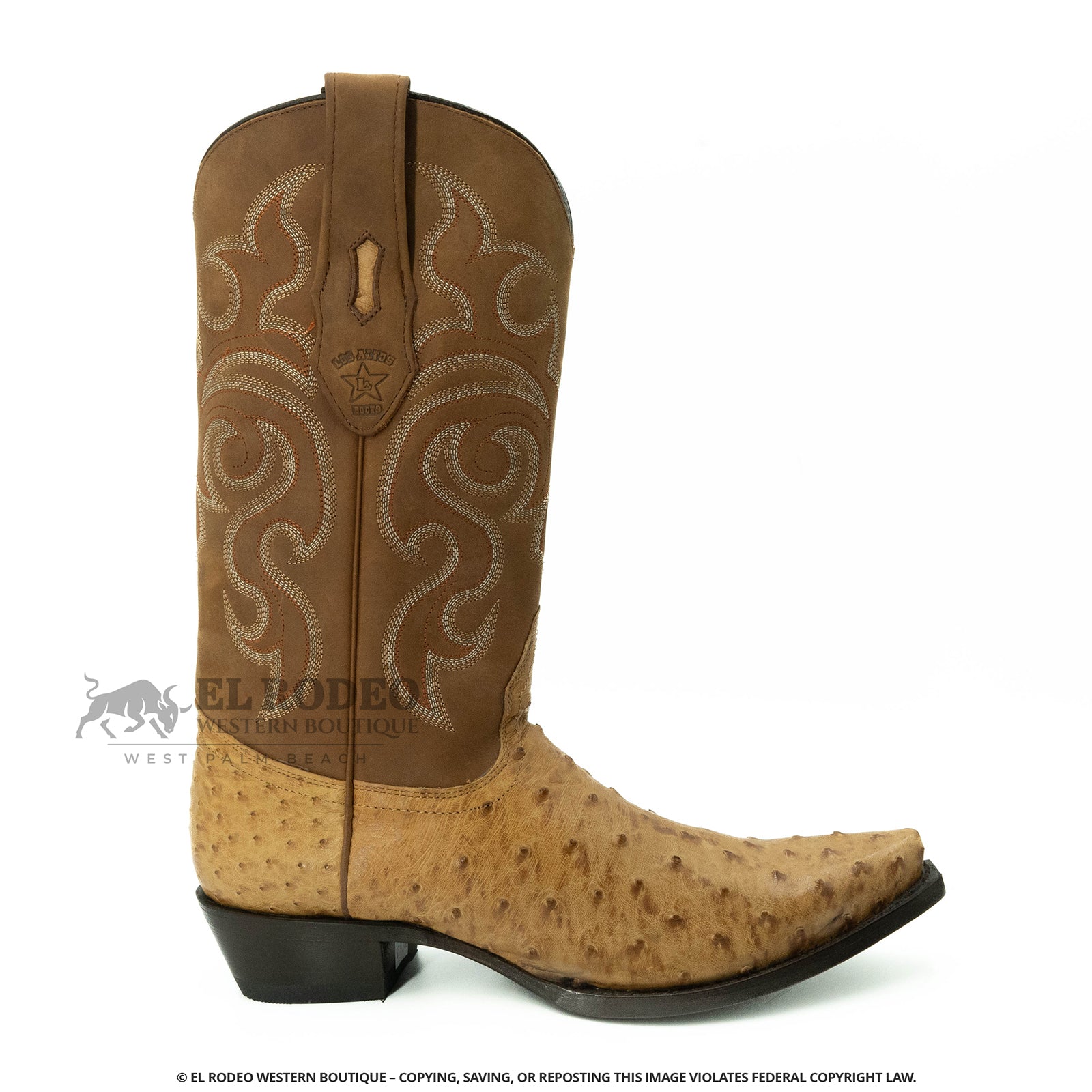 Men Los Altos Ostrich Boots H940354 - Image 2