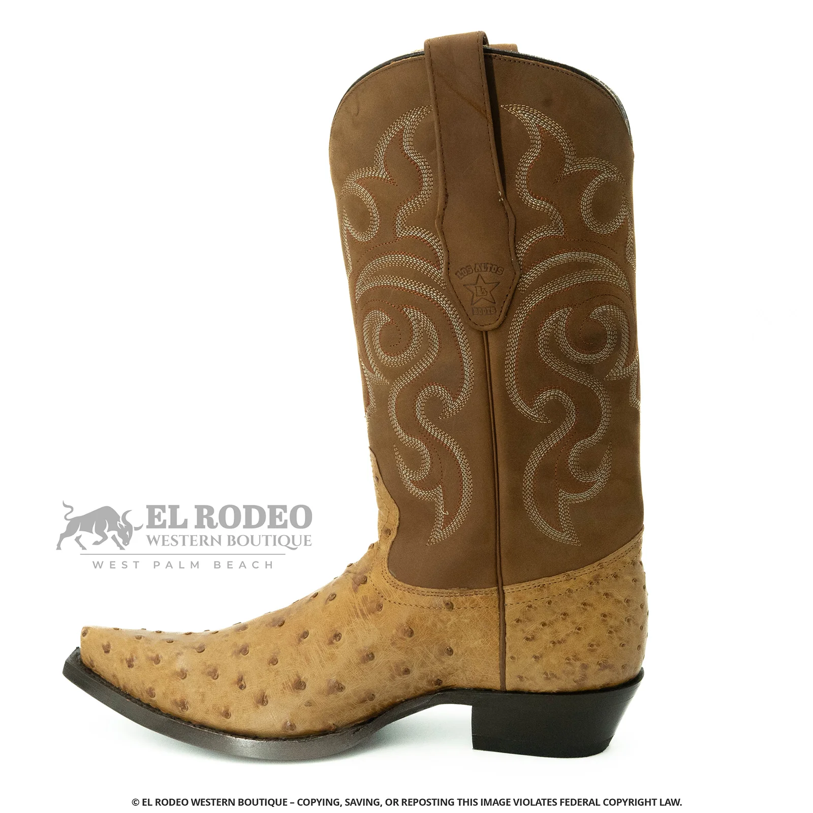 Men Los Altos Ostrich Boots H940354 - Image 4