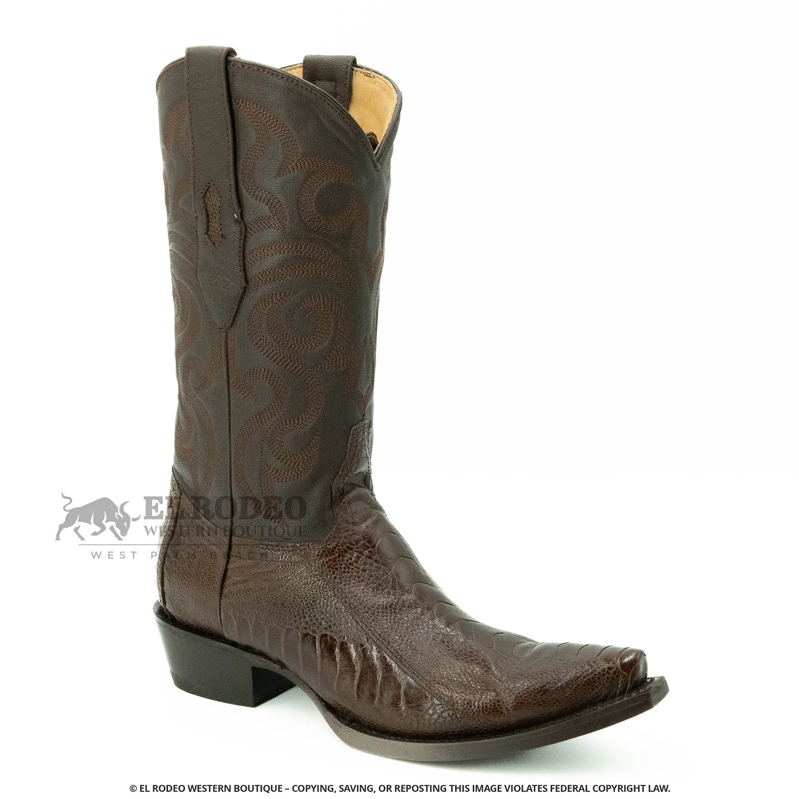 Men Los Altos Ostrich Leg Boots H940507