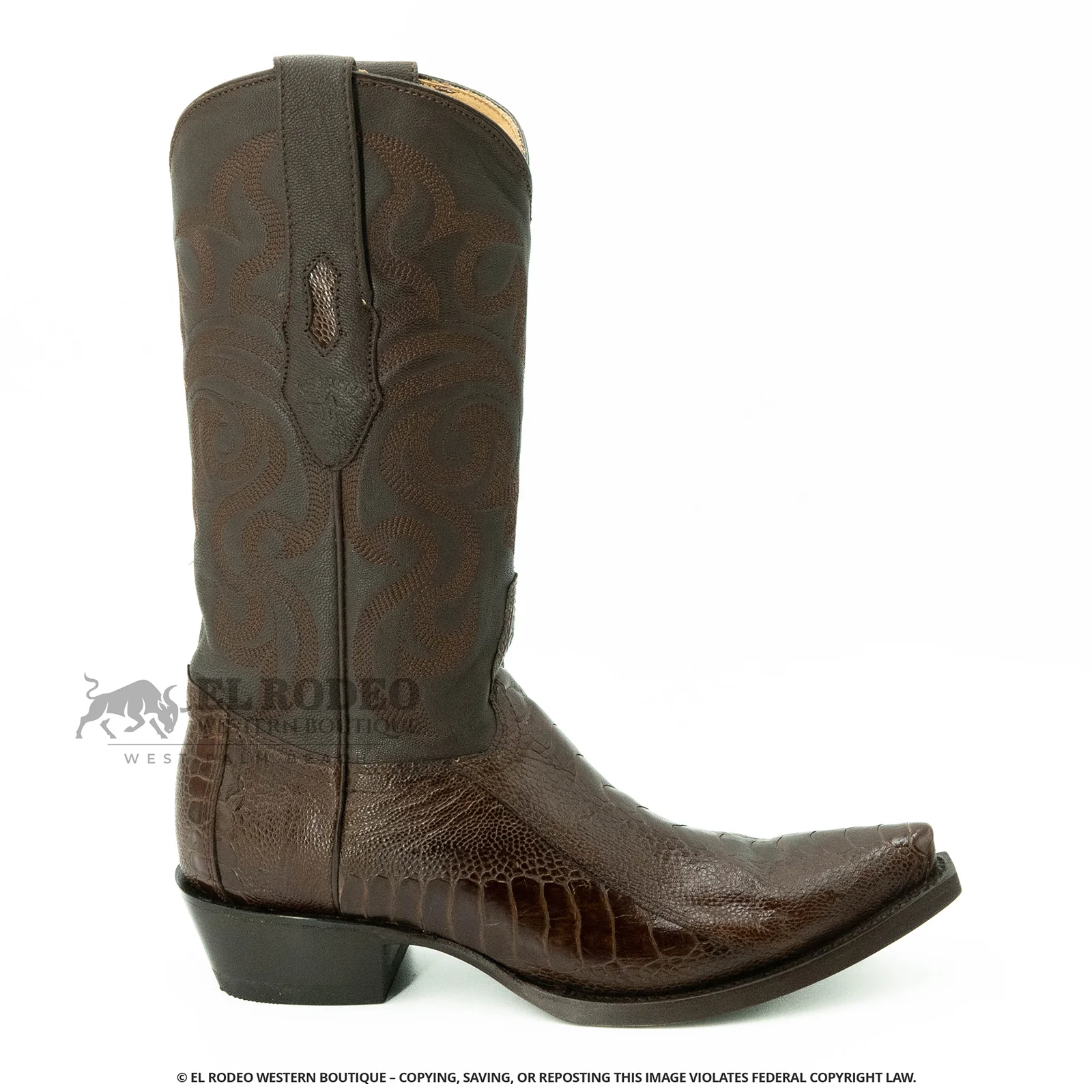 Men Los Altos Ostrich Leg Boots H940507 - Image 2