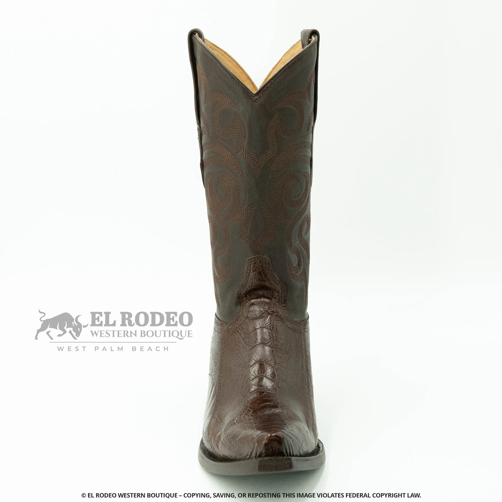 Men Los Altos Ostrich Leg Boots H940507 - Image 3