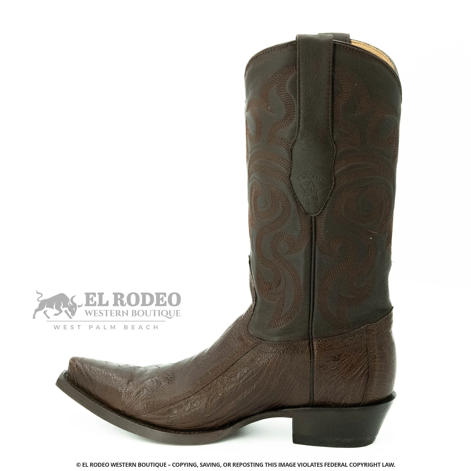 Men Los Altos Ostrich Leg Boots H940507 - Image 4