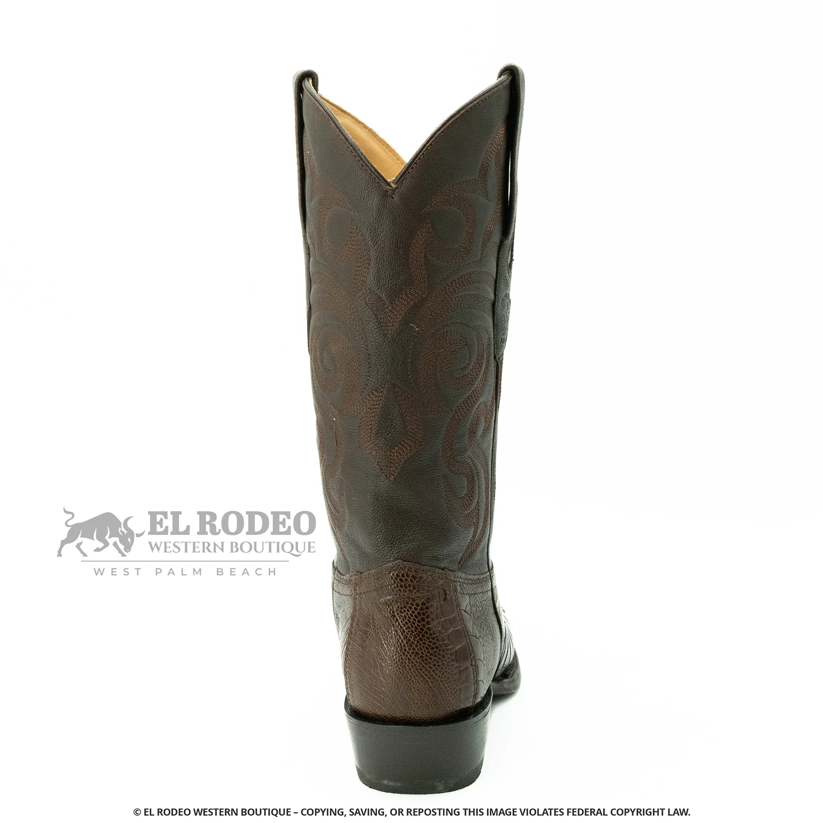 Men Los Altos Ostrich Leg Boots H940507 - Image 5