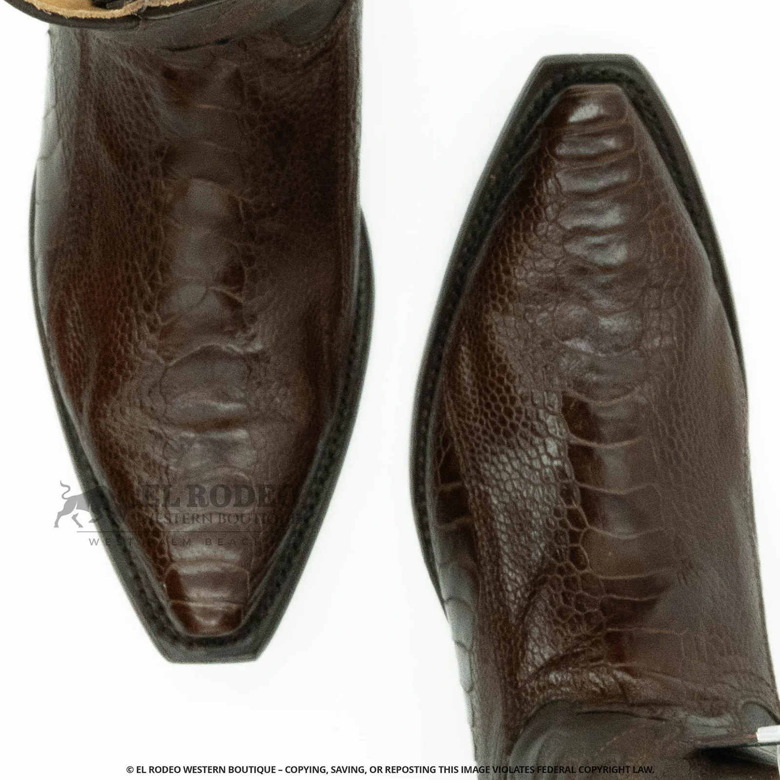 Men Los Altos Ostrich Leg Boots H940507 - Image 6