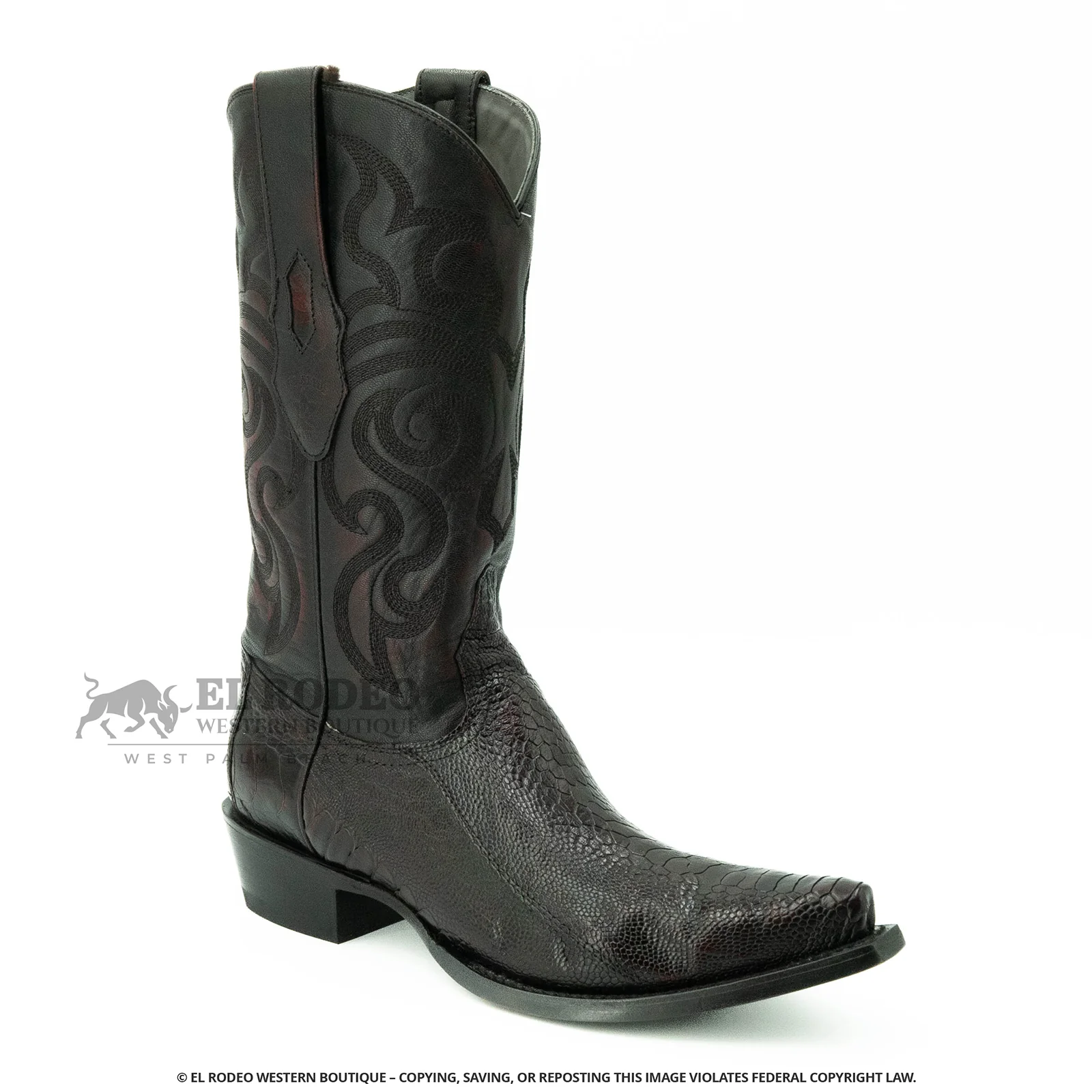 Men Los Altos Ostrich Leg Boots H940518