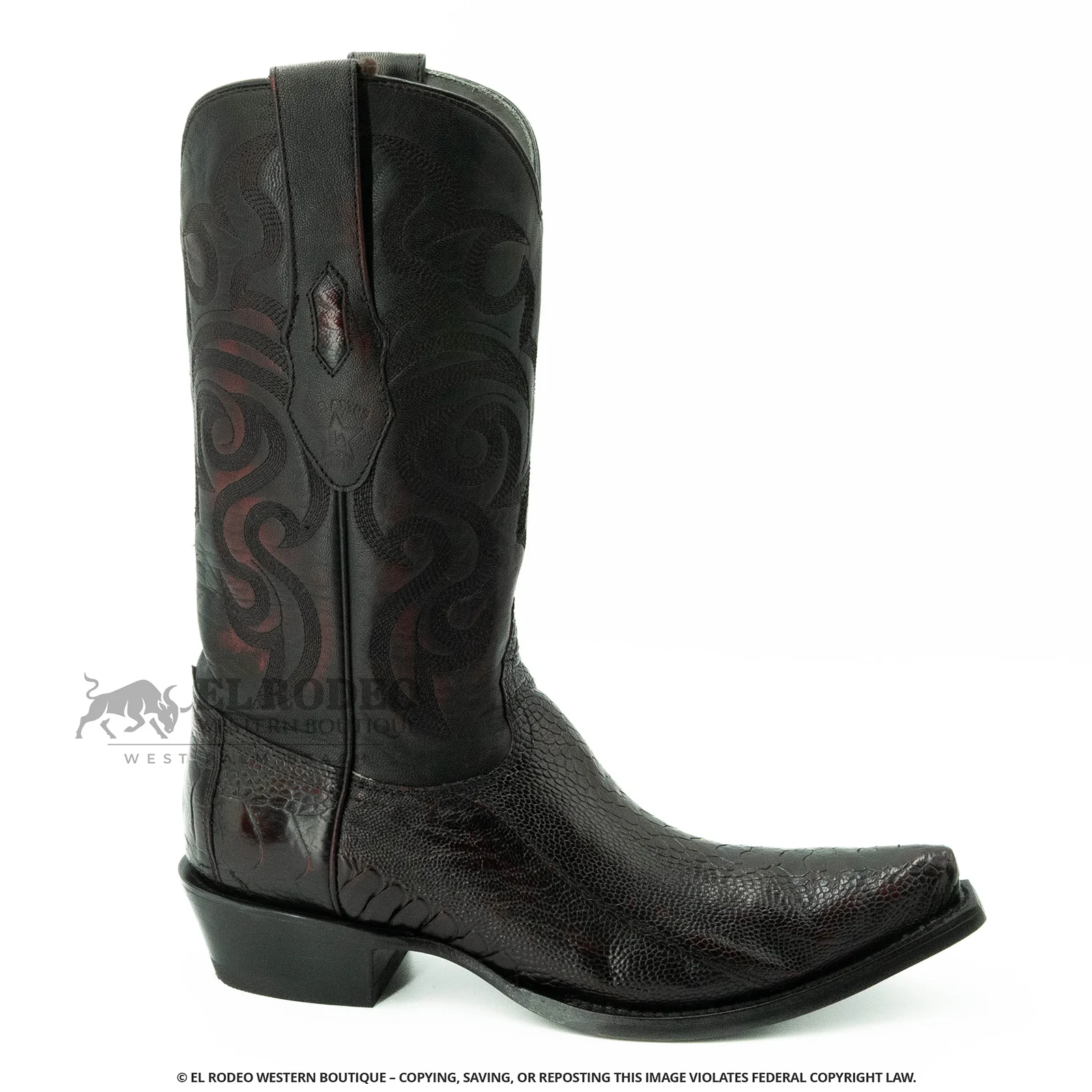 Men Los Altos Ostrich Leg Boots H940518 - Image 2