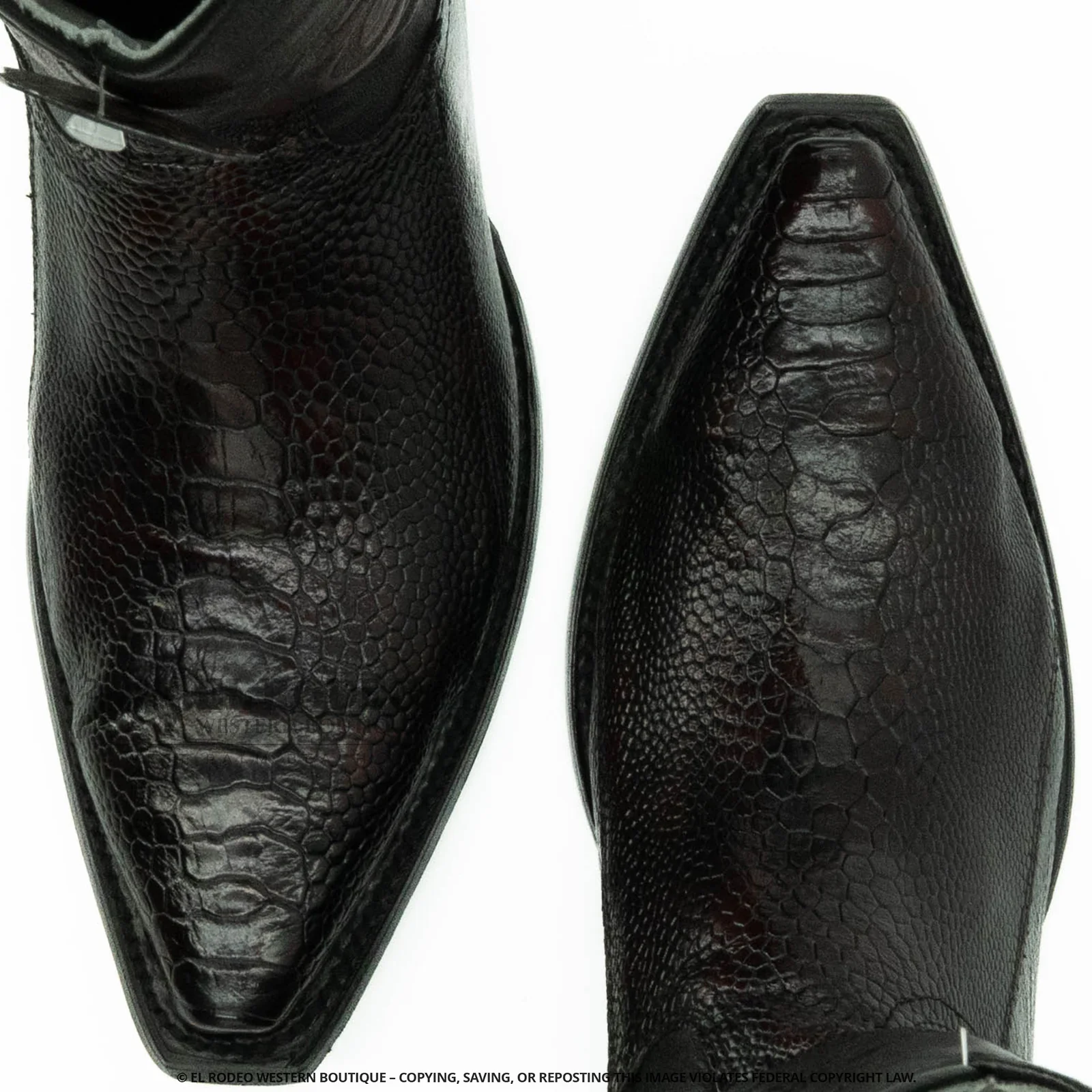 Men Los Altos Ostrich Leg Boots H940518 - Image 6