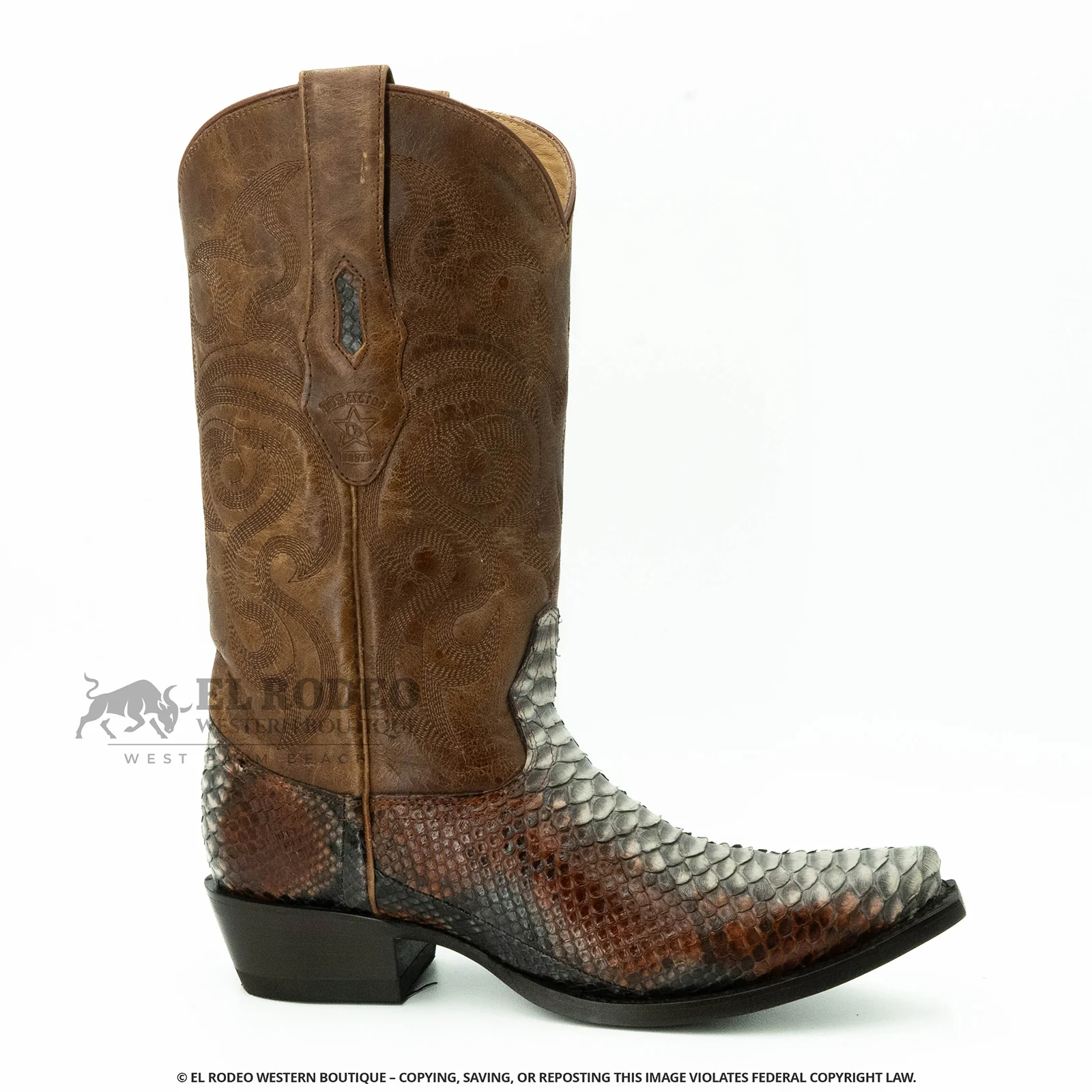 Men Los Altos Python Boots H945788 - Image 2