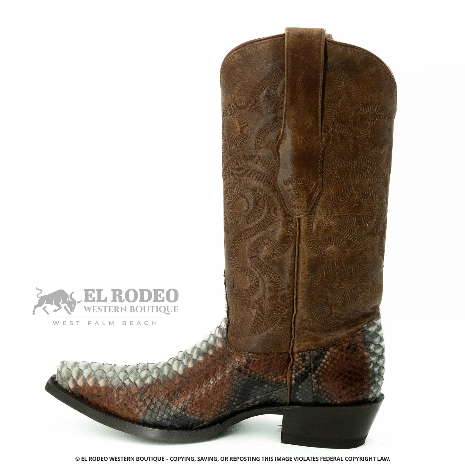 Men Los Altos Python Boots H945788 - Image 4